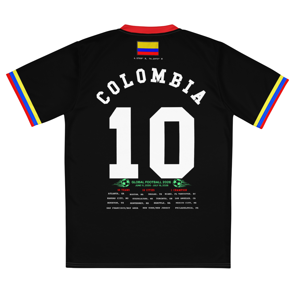 Colombia Retro World Cup Soccer Jersey
