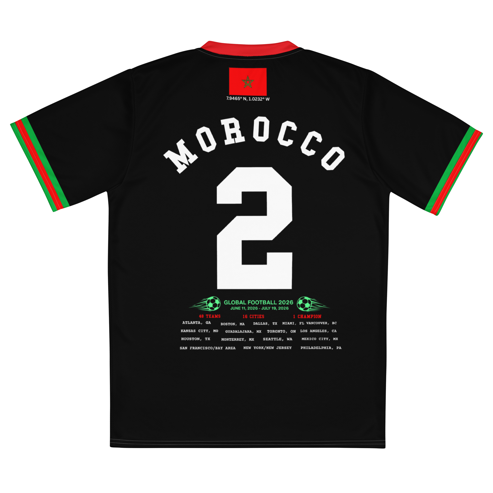 Morocco Retro World Cup Soccer Jersey