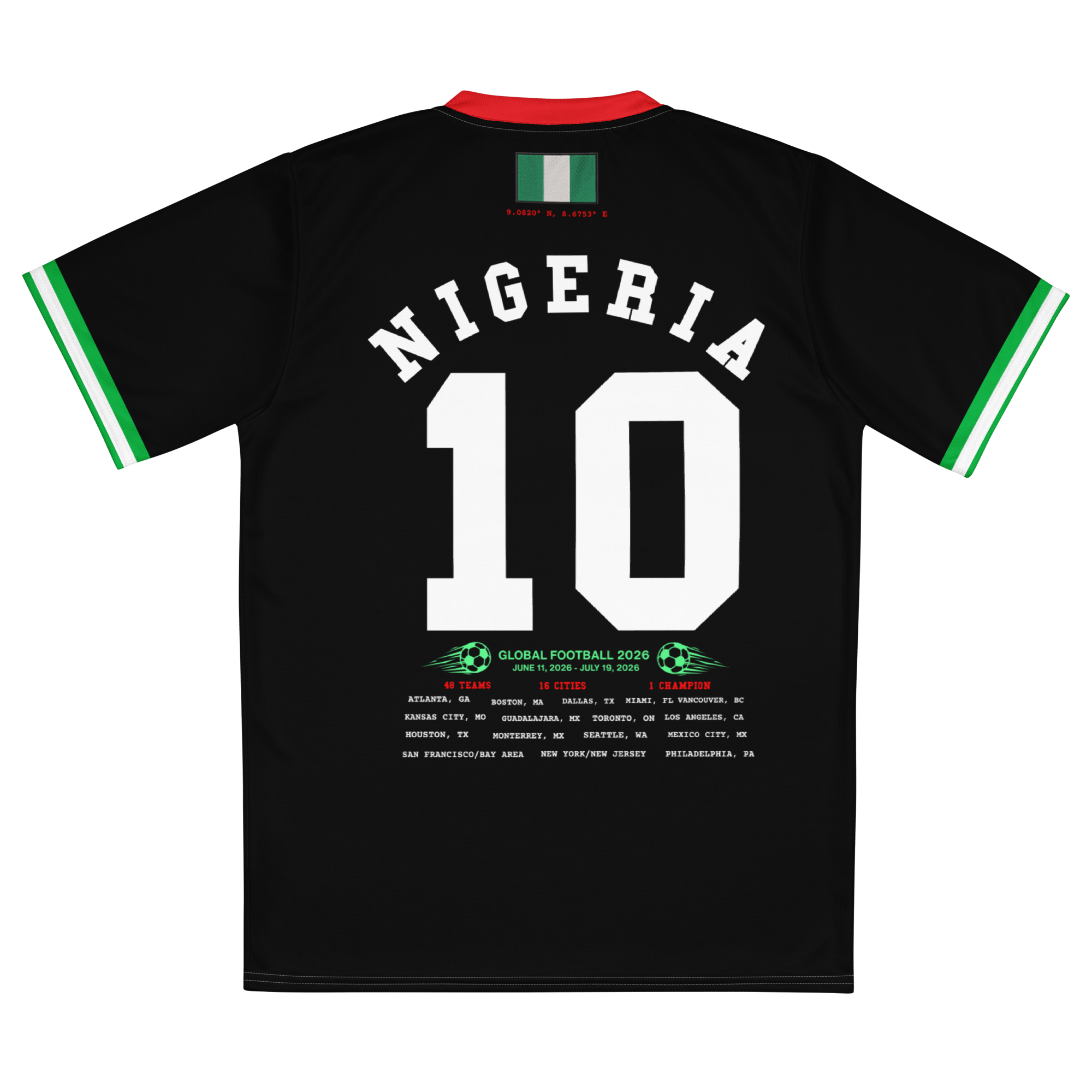 Nigeria Retro World Cup Soccer Jersey
