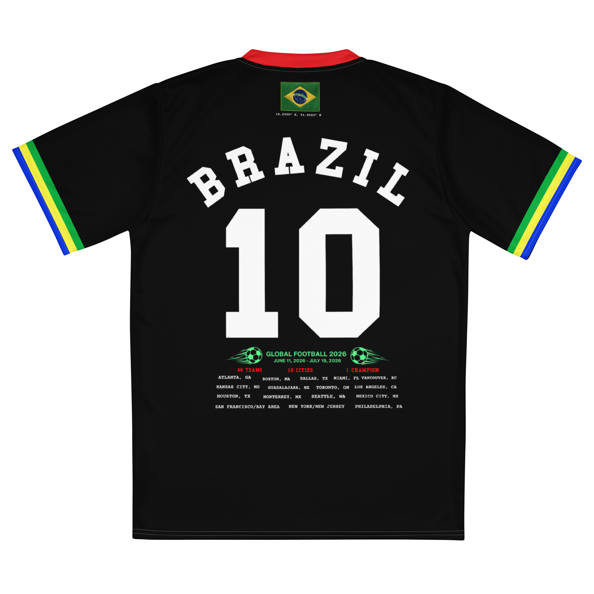 Brazil Retro World Cup Soccer Jersey
