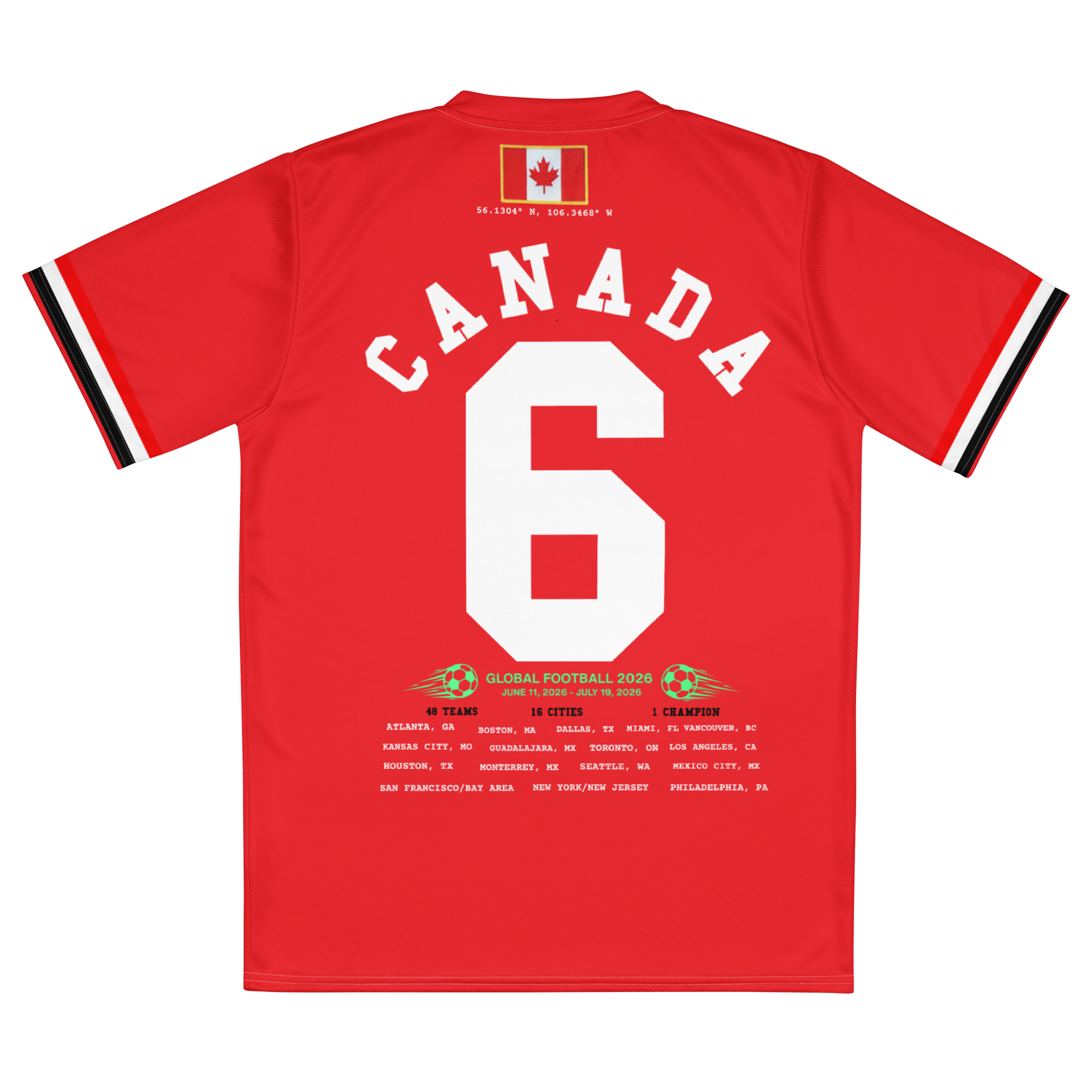 Canada Retro World Cup Soccer Jersey
