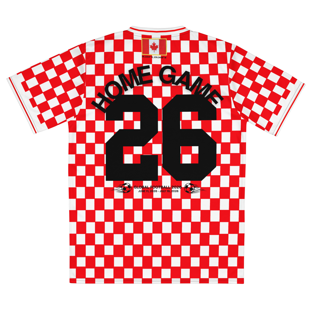 Canada 2026 World Cup Vintage Checker Soccer Jersey