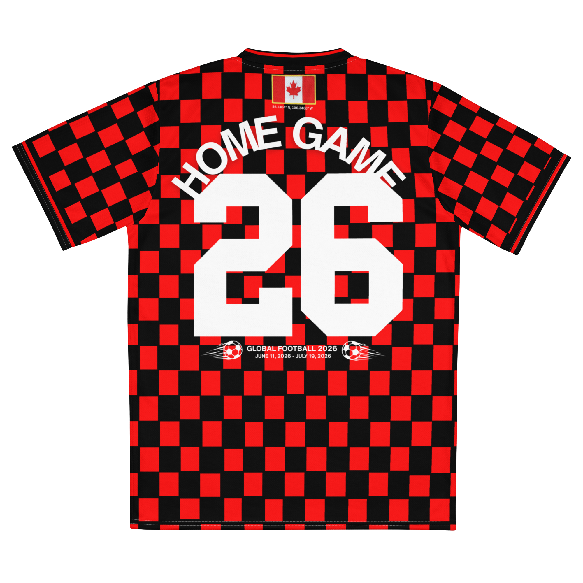 Canada 2026 World Cup Vintage Checker Soccer Jersey