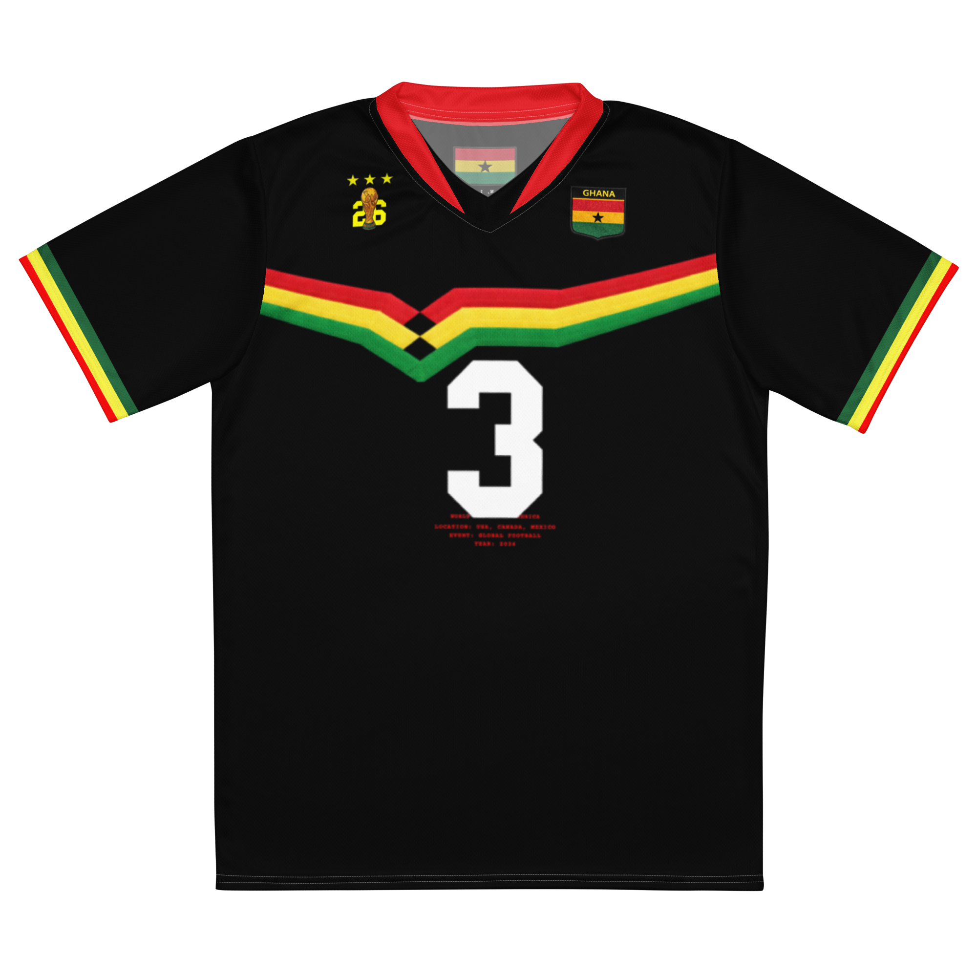 Ghana Retro World Cup Soccer Jersey