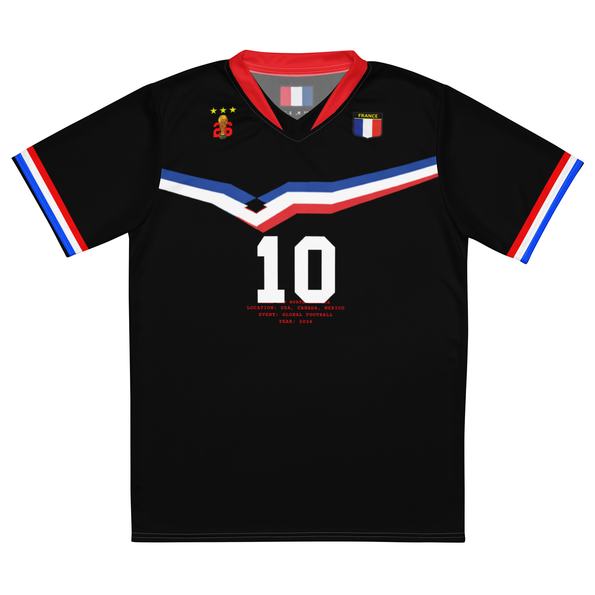 FRANCE Retro World Cup Soccer Jersey