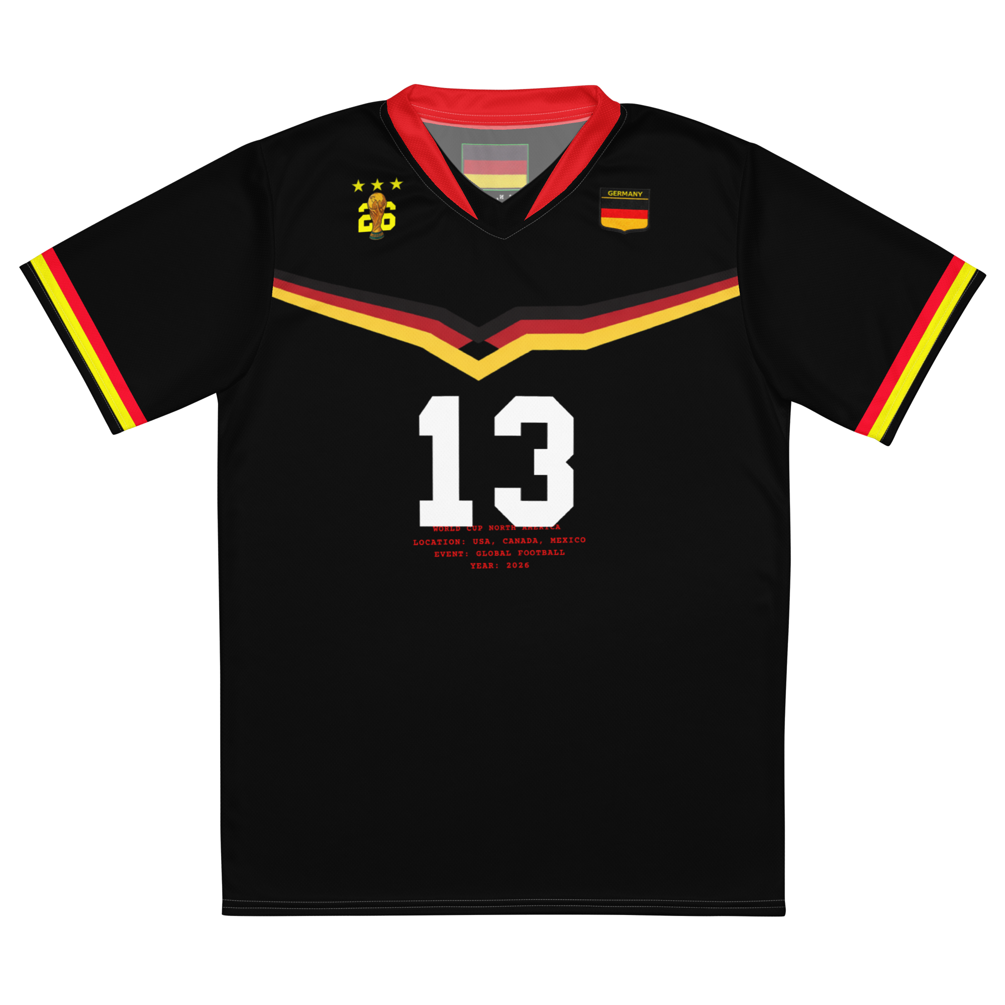 Germany Retro World Cup Soccer Jersey