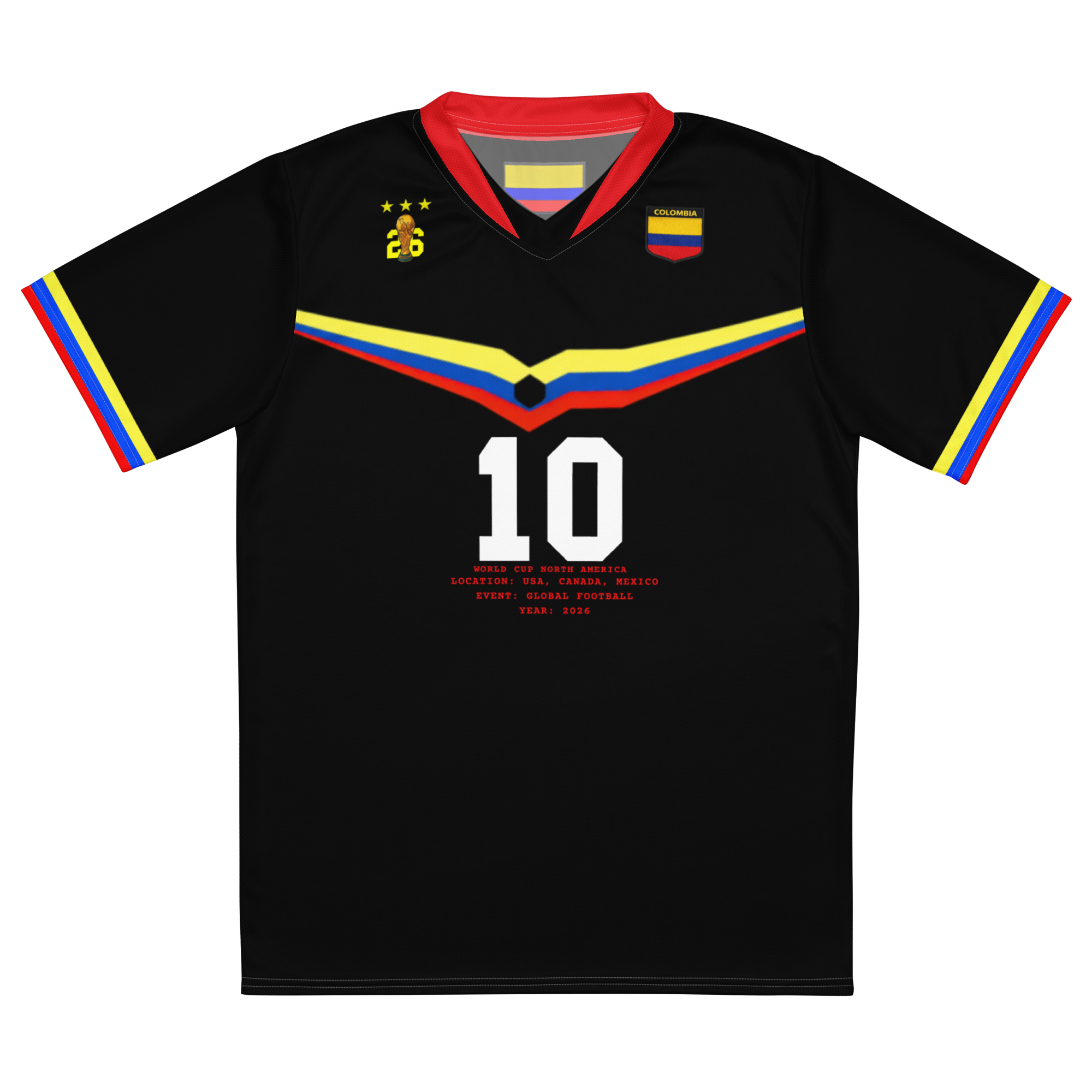 Colombia Retro World Cup Soccer Jersey