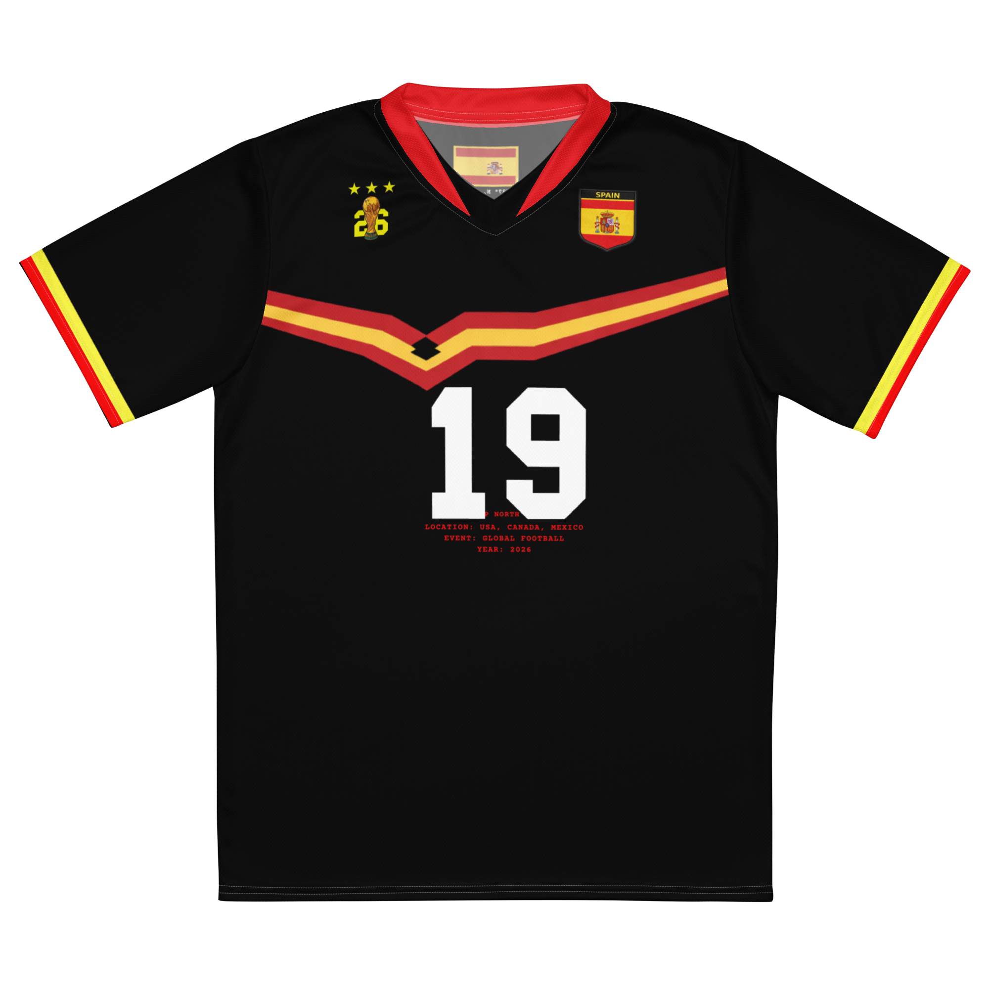 Spain Retro World Cup Soccer Jersey