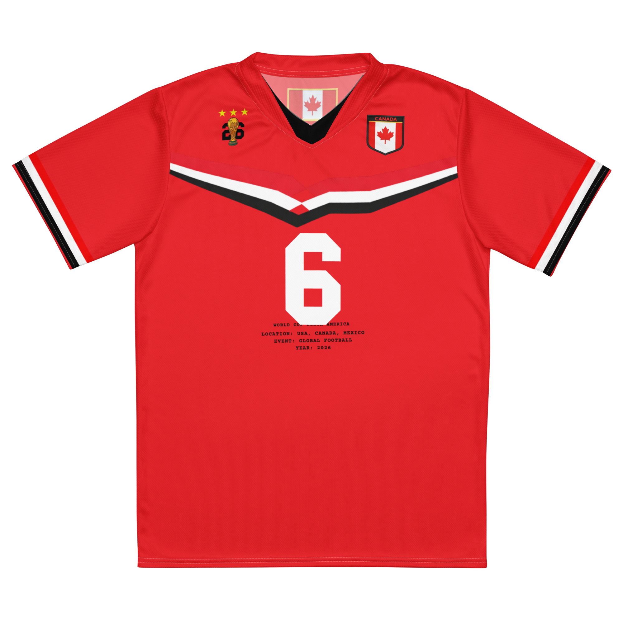 Canada Retro World Cup Soccer Jersey
