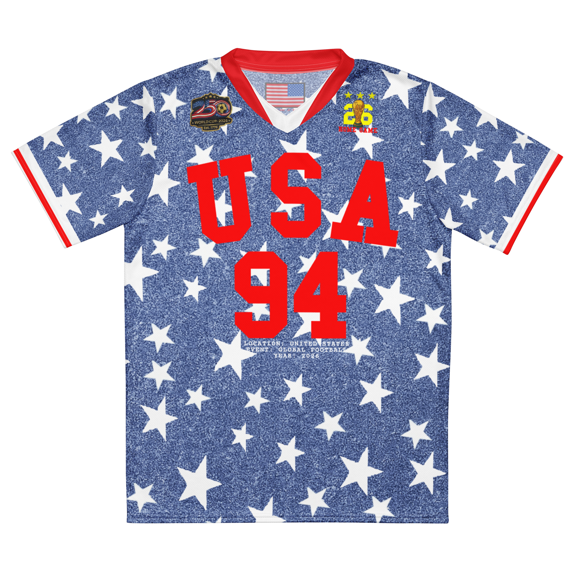 1994 Denim Stars USA World Cup Soccer Jersey