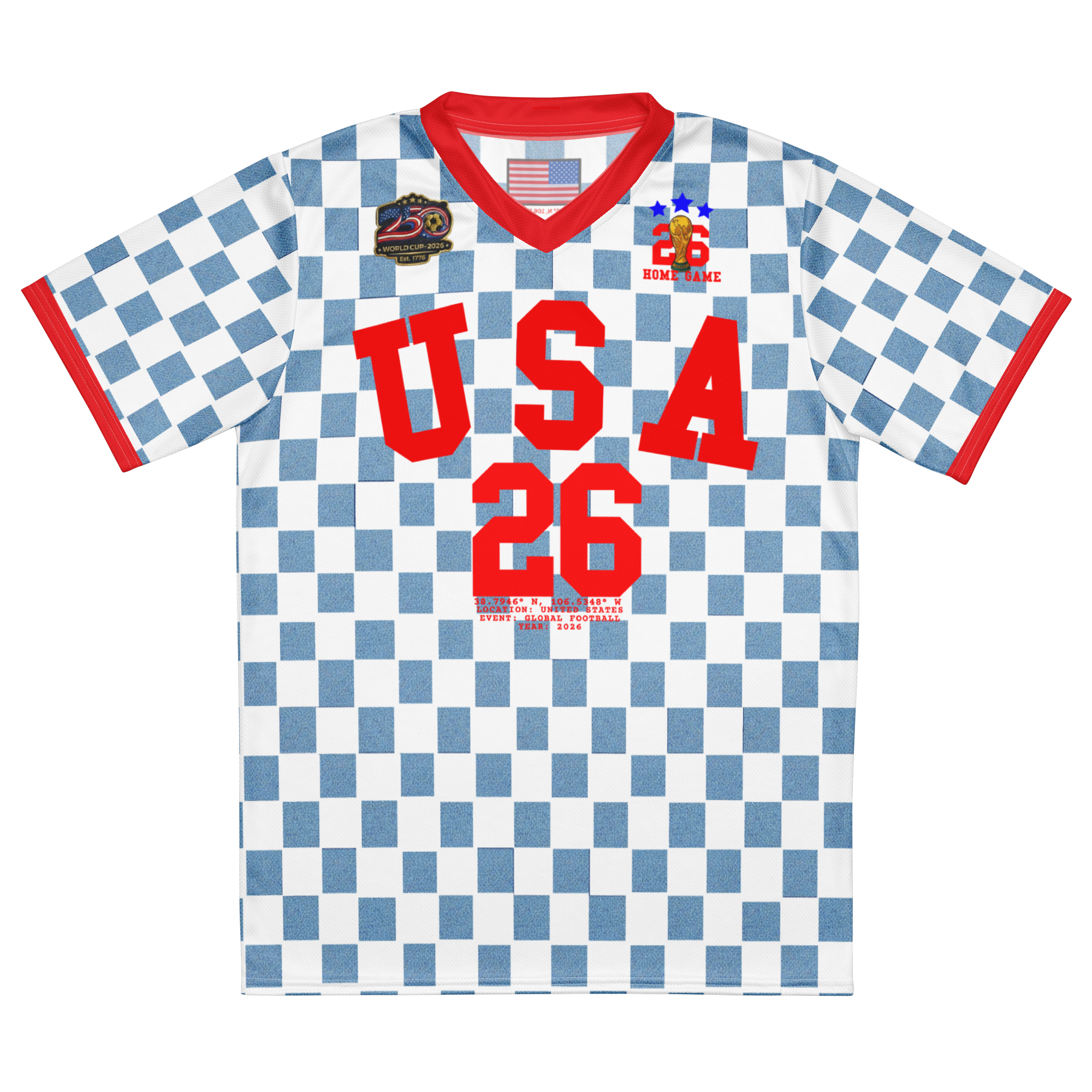 America 250th Anniversary World Cup Retro Soccer Jersey
