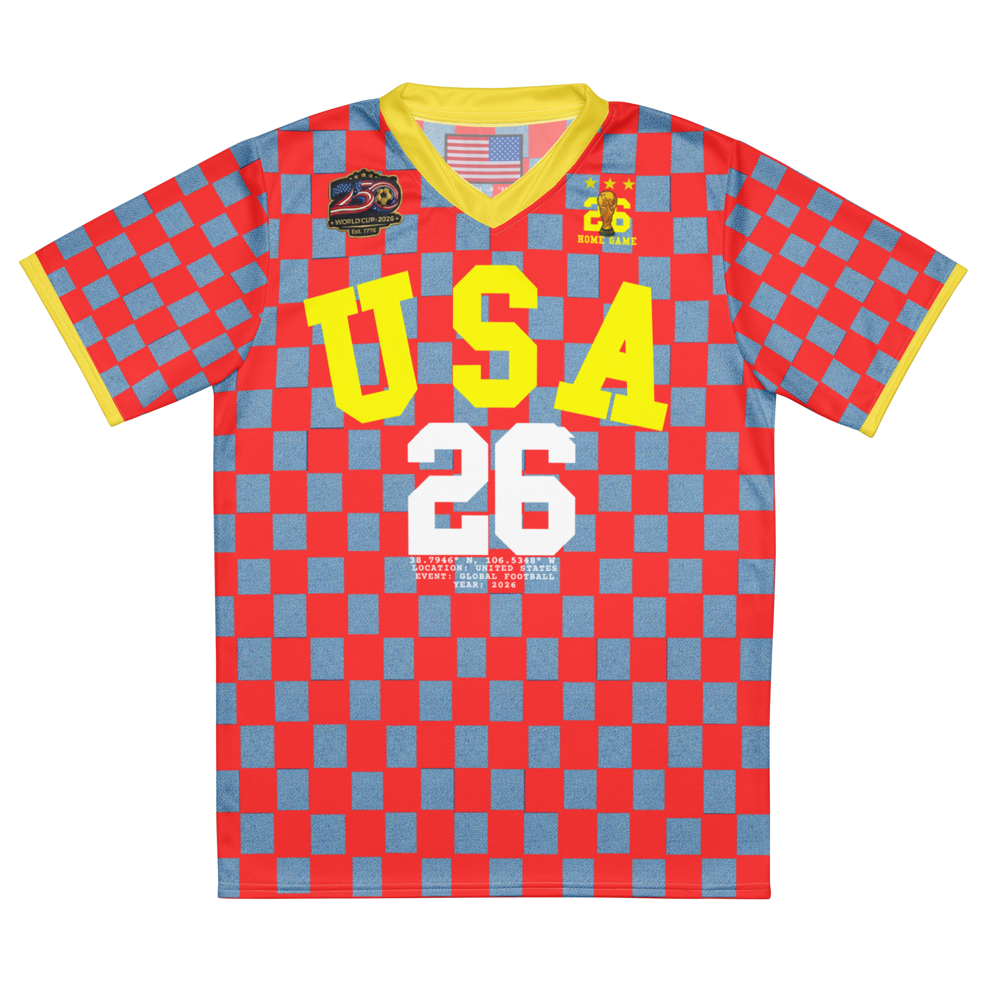 America 250th Anniversary World Cup Retro Soccer Jersey