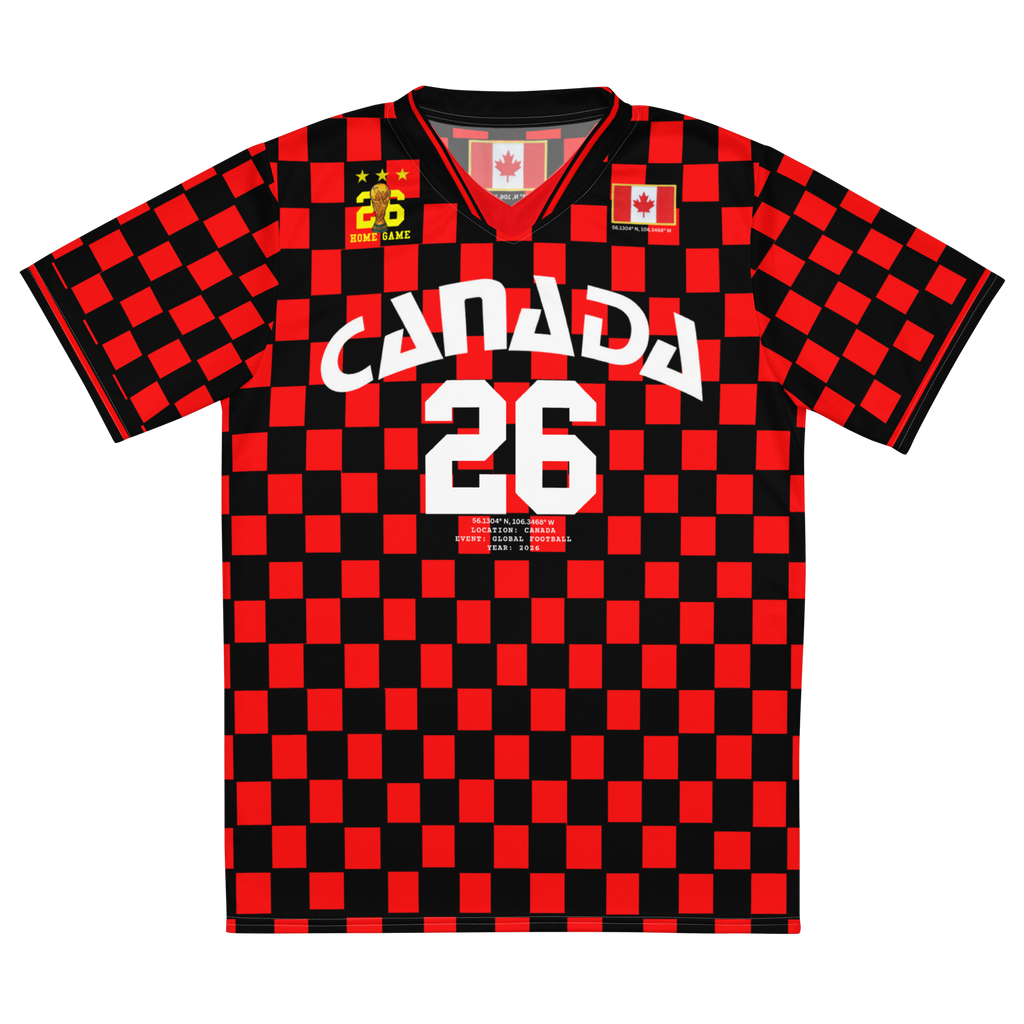 Canada 2026 World Cup Vintage Checker Soccer Jersey