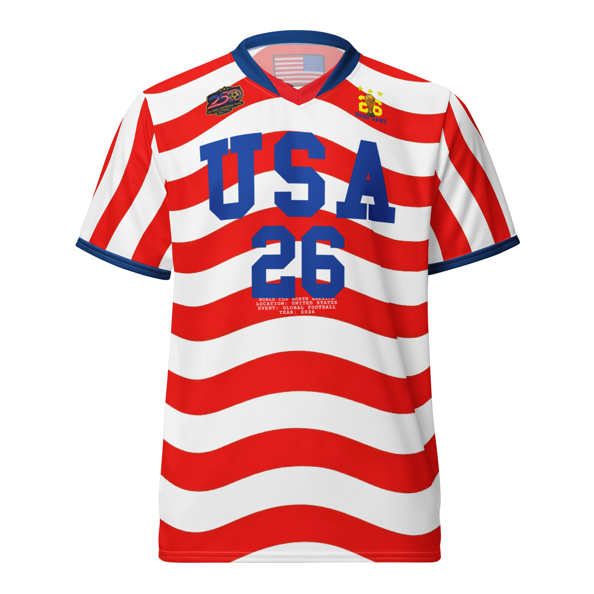 2026 USA Stripes Soccer Jersey