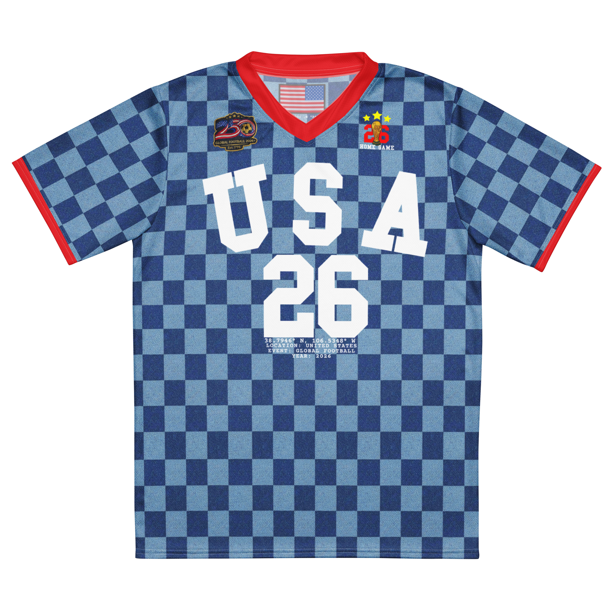 USA 250th Anniversary Vintage Soccer Jersey