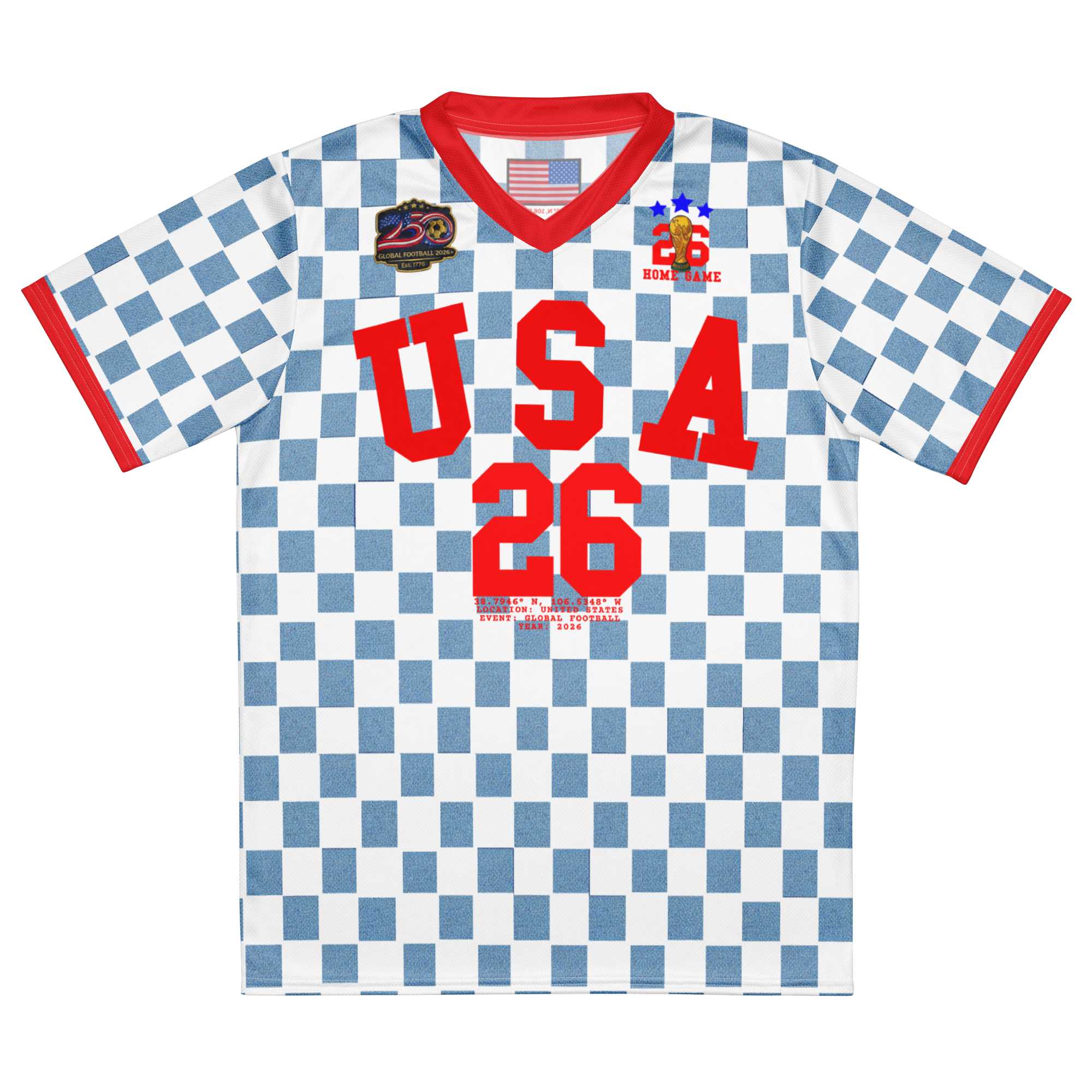 USA 250th Anniversary Vintage Soccer Jersey