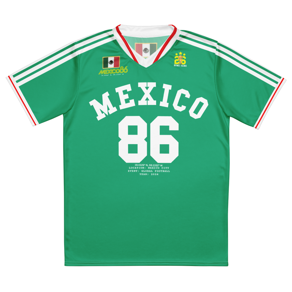 Mexico Vintage 1986 Inspired Soccer Jersey