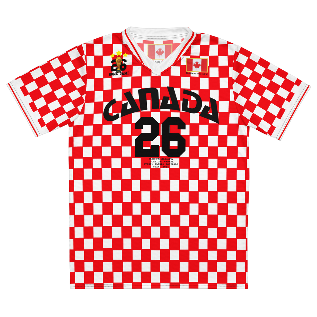 Canada 2026 Vintage Checker Soccer Jersey