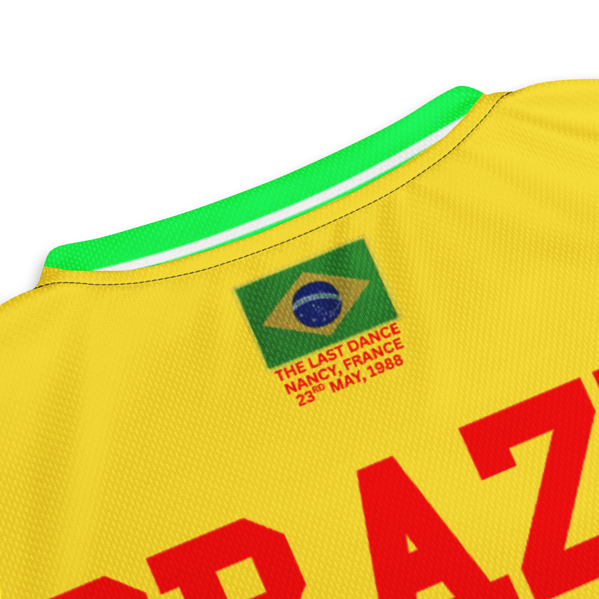 1988 'No Drug' Brazil Soccer Jersey