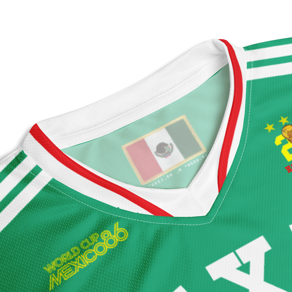 Mexico Vintage 1986 World Cup Inspired Soccer Jersey