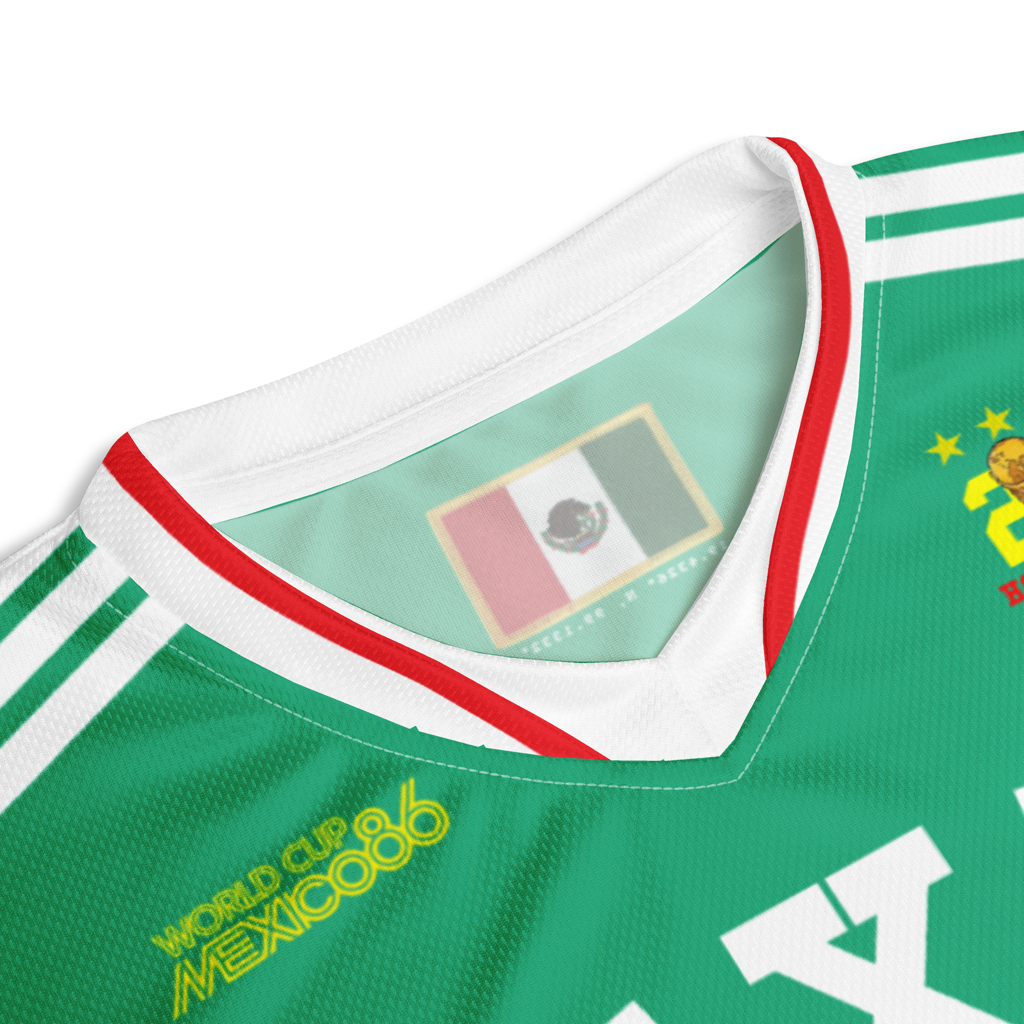 Mexico Vintage 1986 World Cup Inspired Soccer Jersey