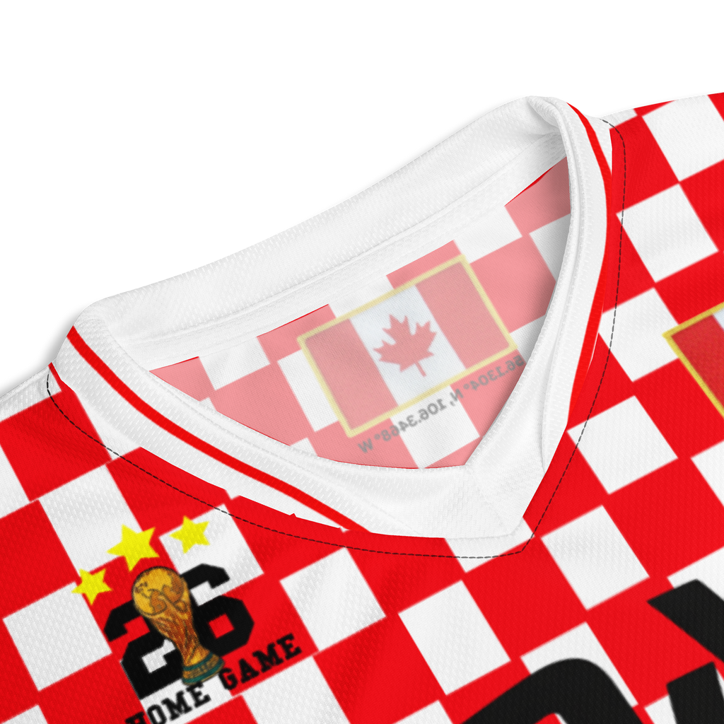 Canada 2026 World Cup Vintage Checker Soccer Jersey