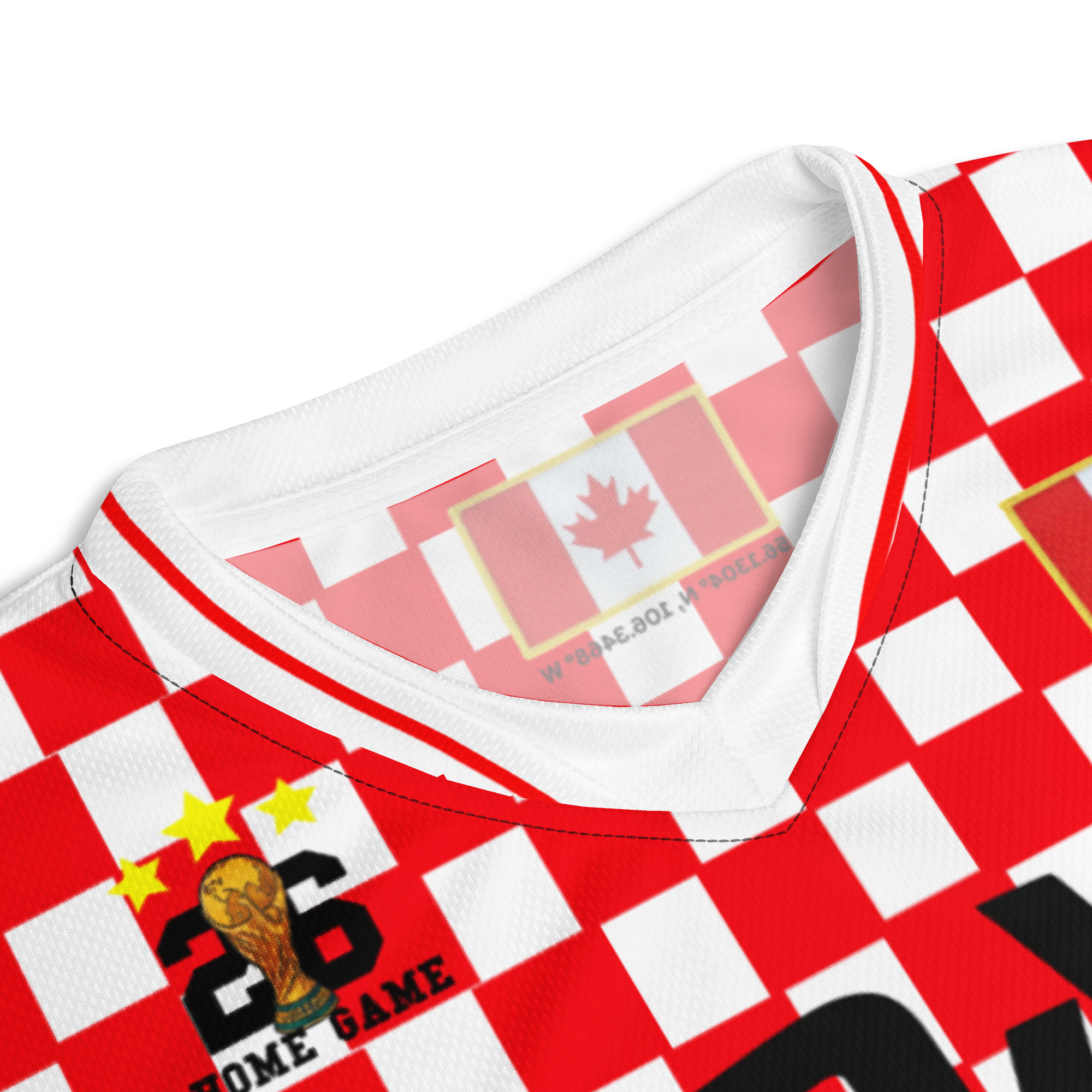 Canada 2026 World Cup Vintage Checker Soccer Jersey