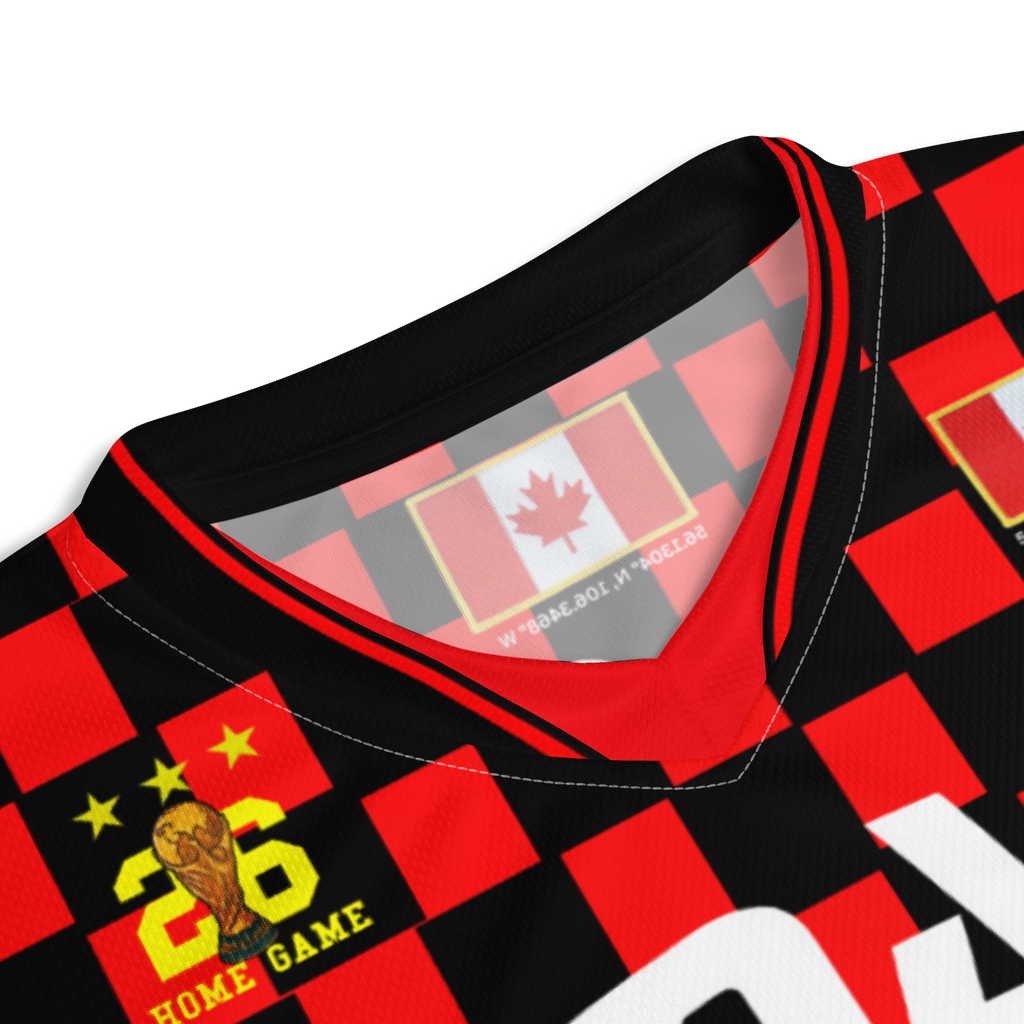 Canada 2026 World Cup Vintage Checker Soccer Jersey