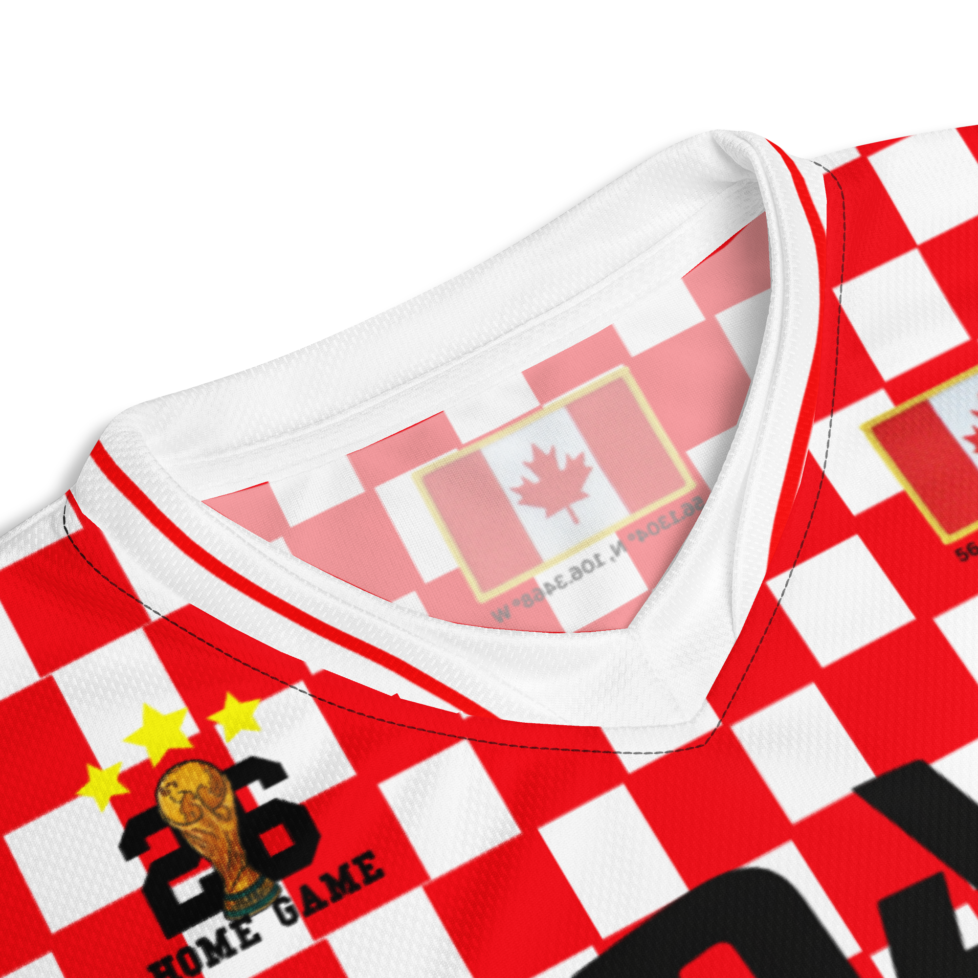 Canada 2026 Vintage Checker Soccer Jersey