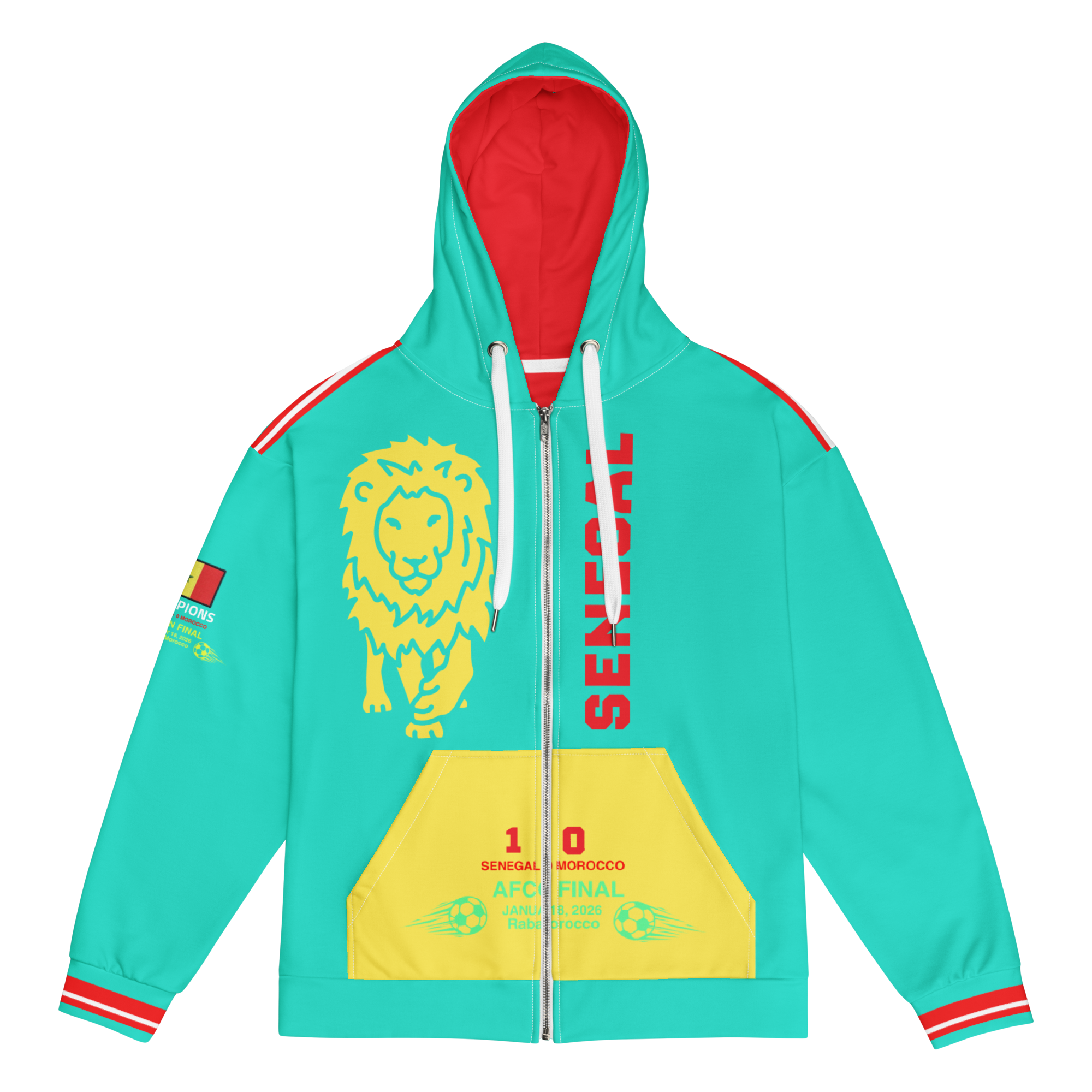 Senegal 2025 Champions of Africa Zip Up