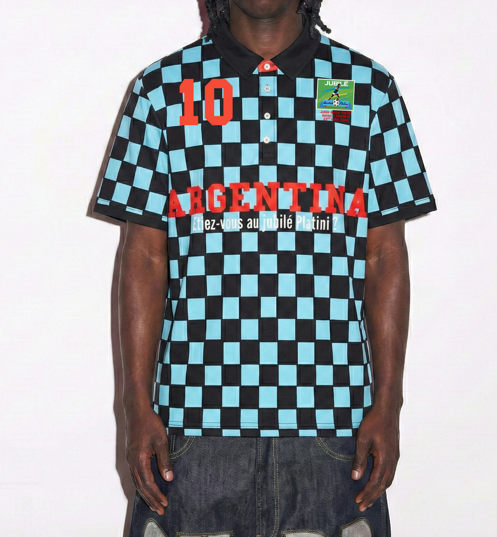 No Drug Argentina Short Sleeve Polo