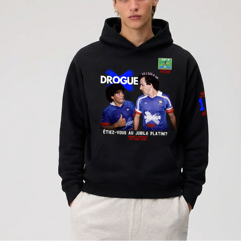 'No Drug' 1988 Campaign Plantini France Hoodie