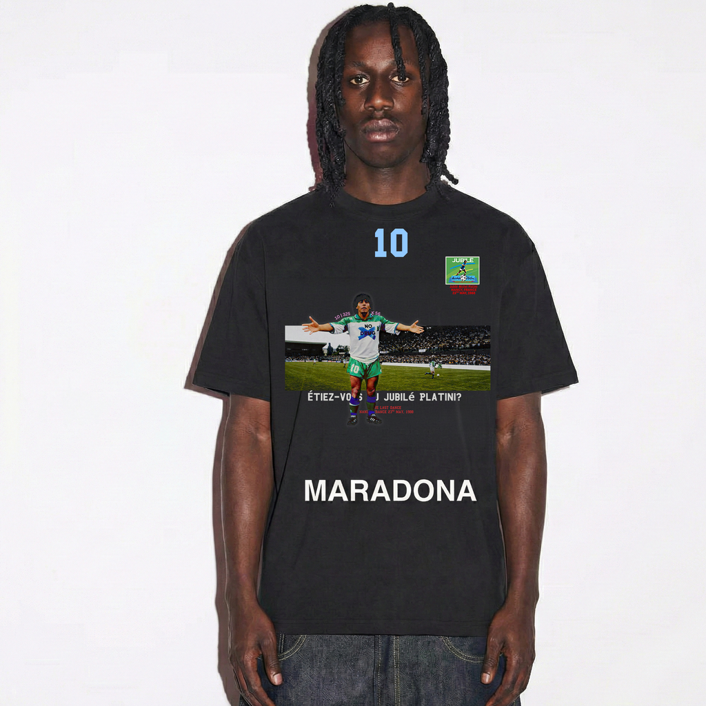 Maradona France 1988 'No Drug' Graphic Tee