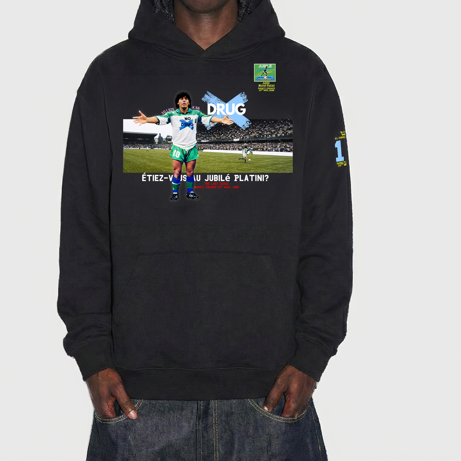 France 1988 'No Drug' Deigo Hoodie