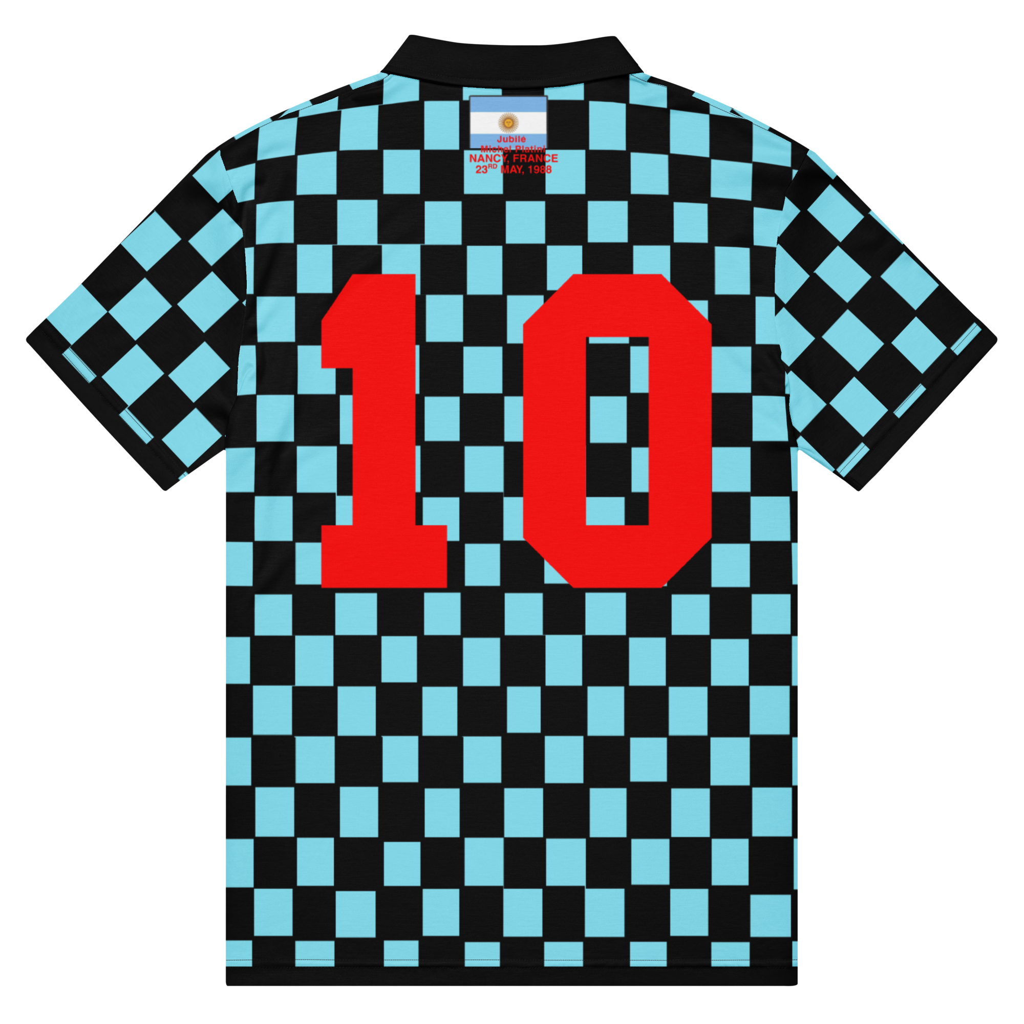 'No Drug' Argentina #10 Short Sleeve Polo