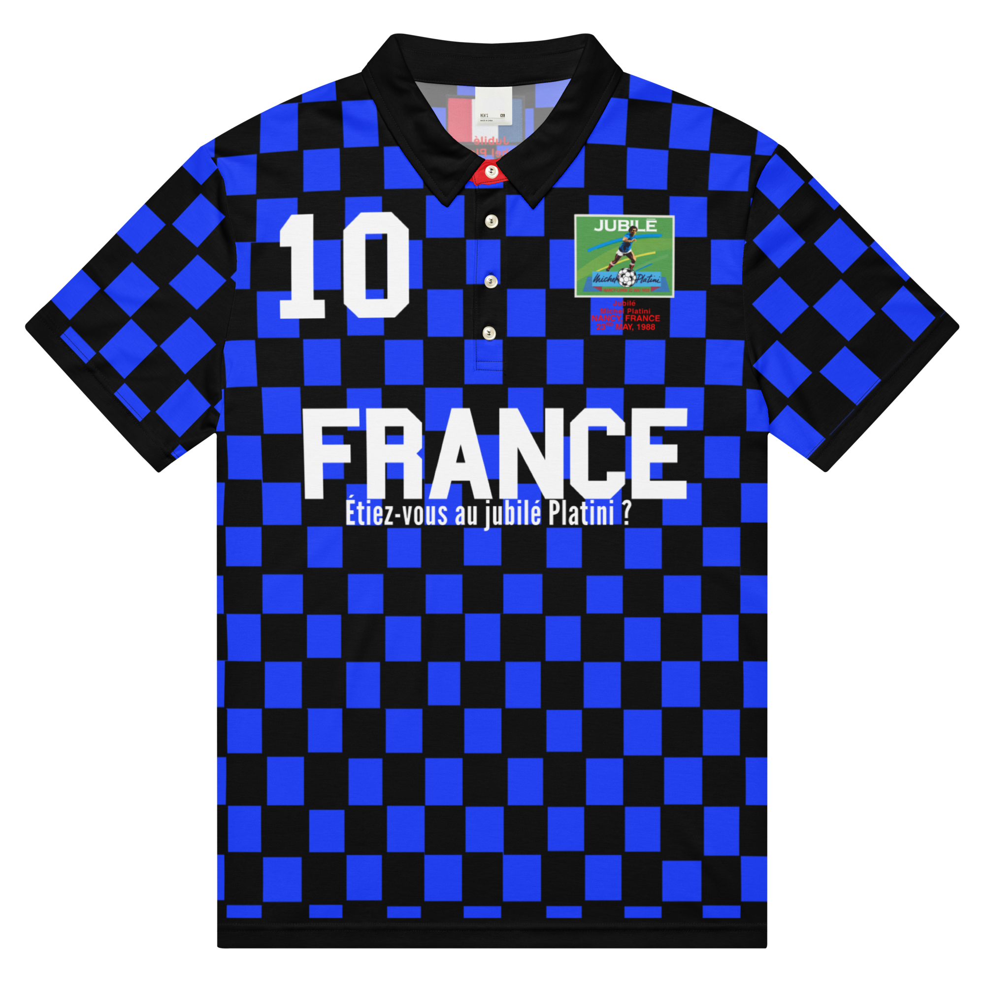 1988 France 'No Drug' Short Sleeve Polo