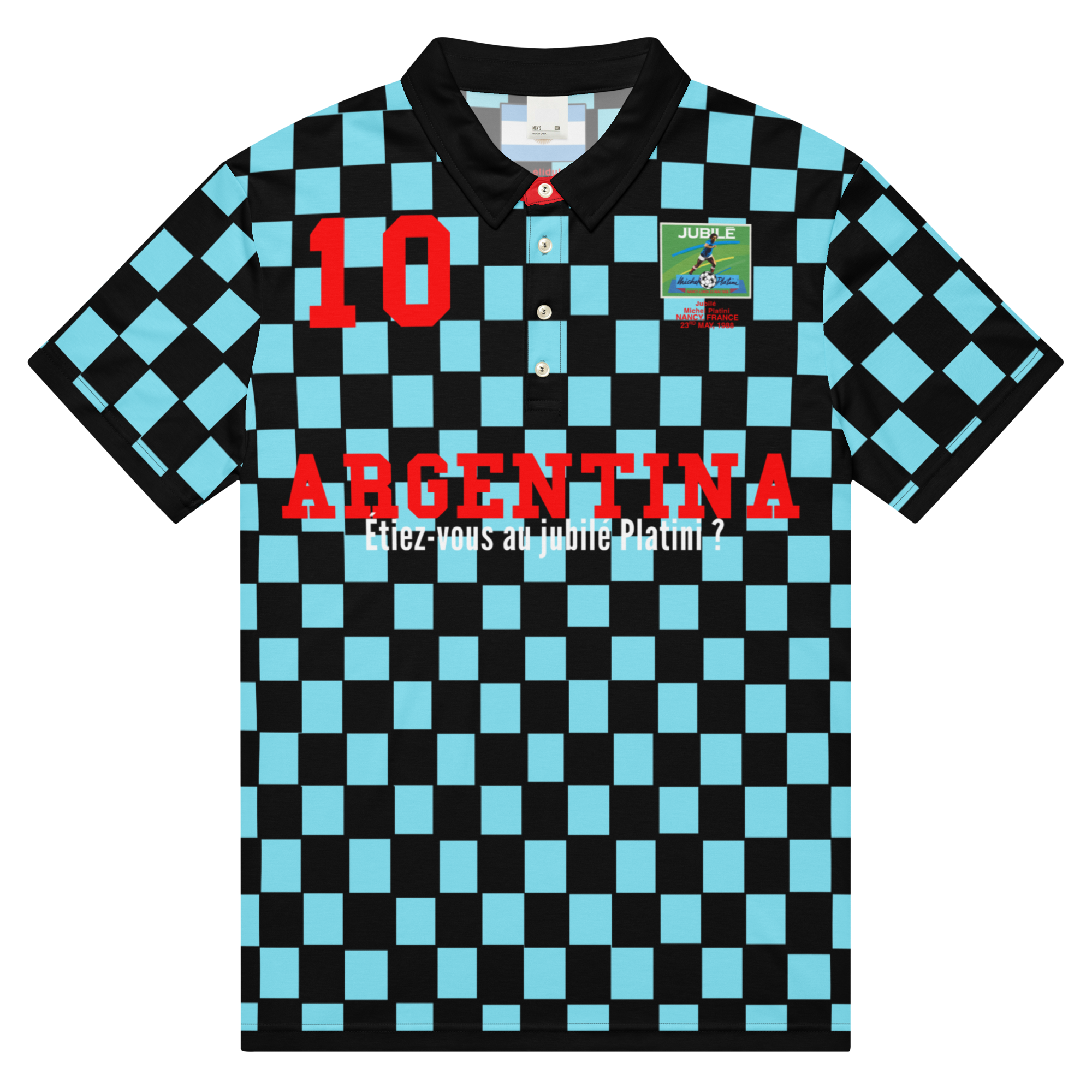 No Drug Argentina Short Sleeve Polo