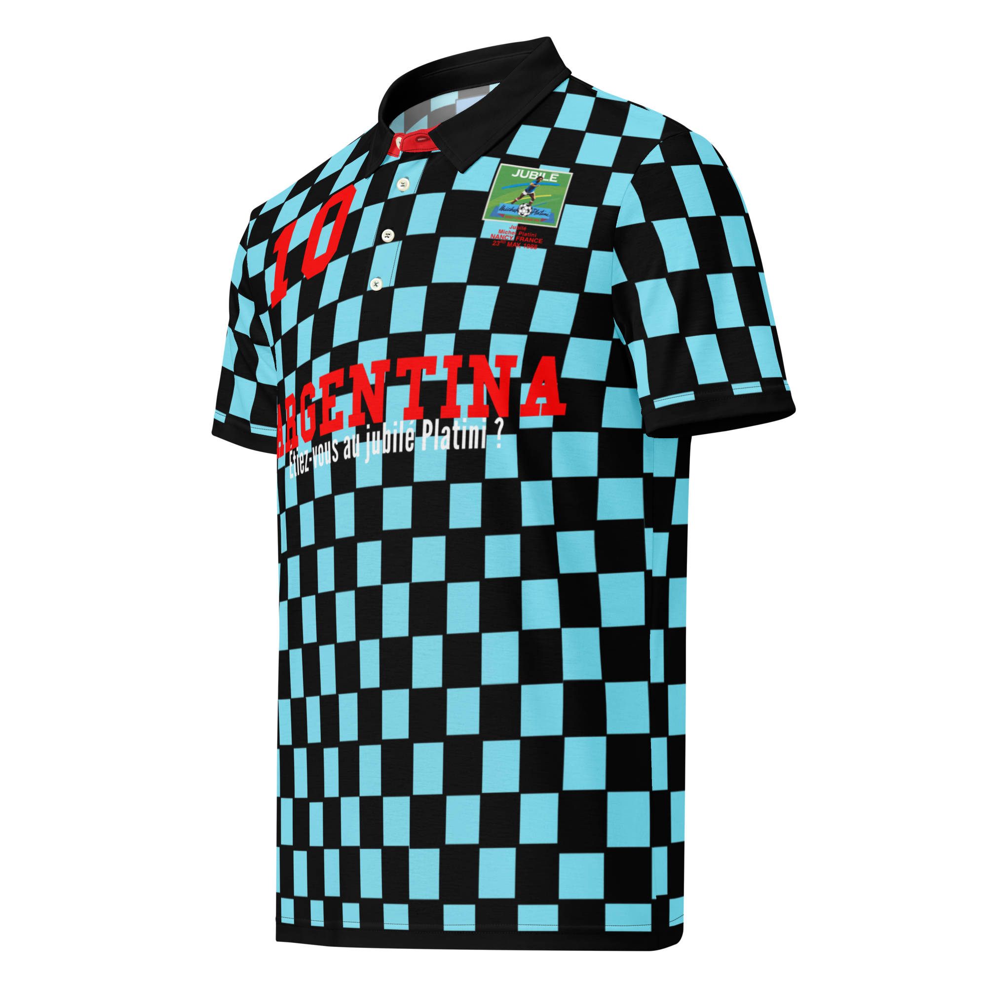 'No Drug' Argentina #10 Short Sleeve Polo