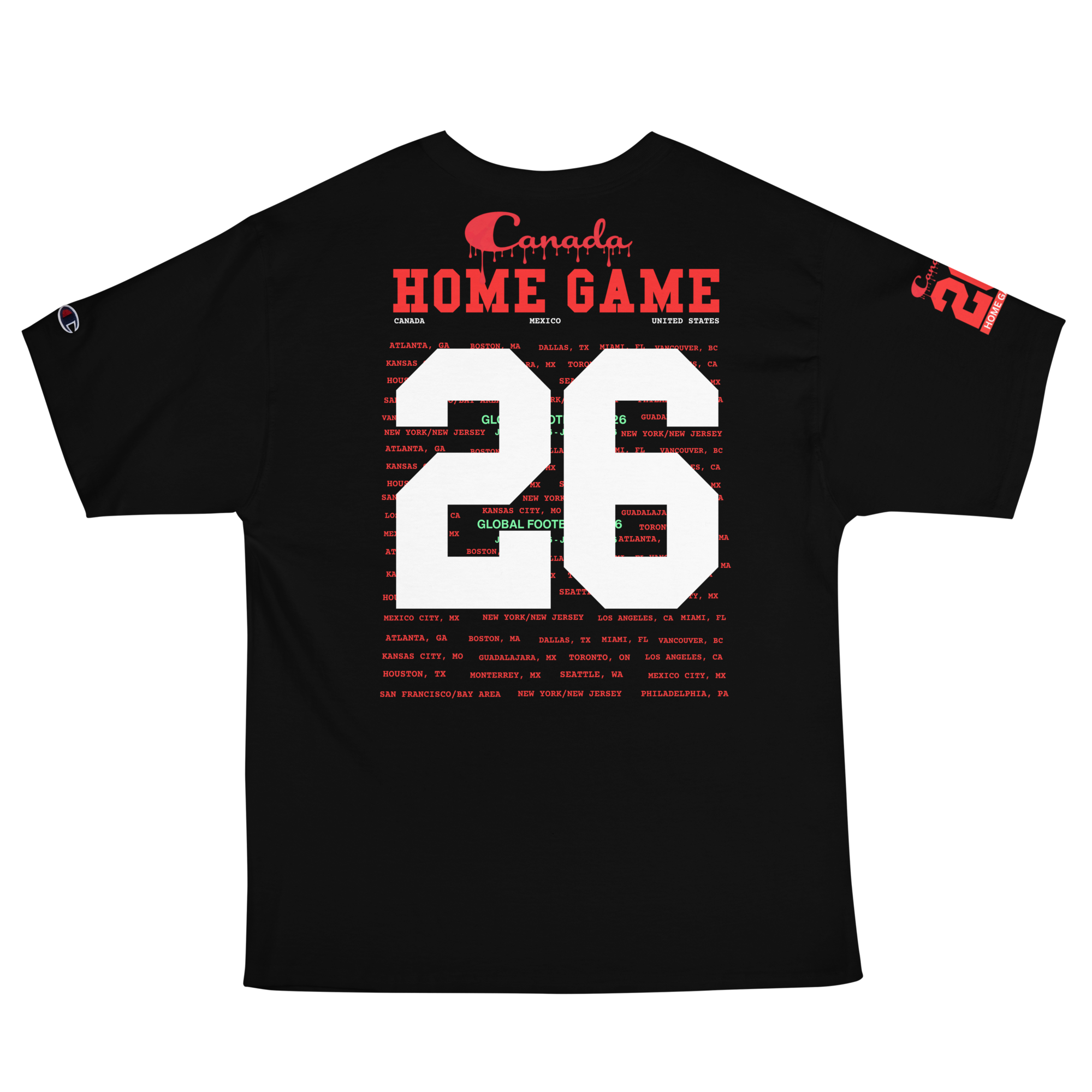 2026 Canada Global Football Flag Tee