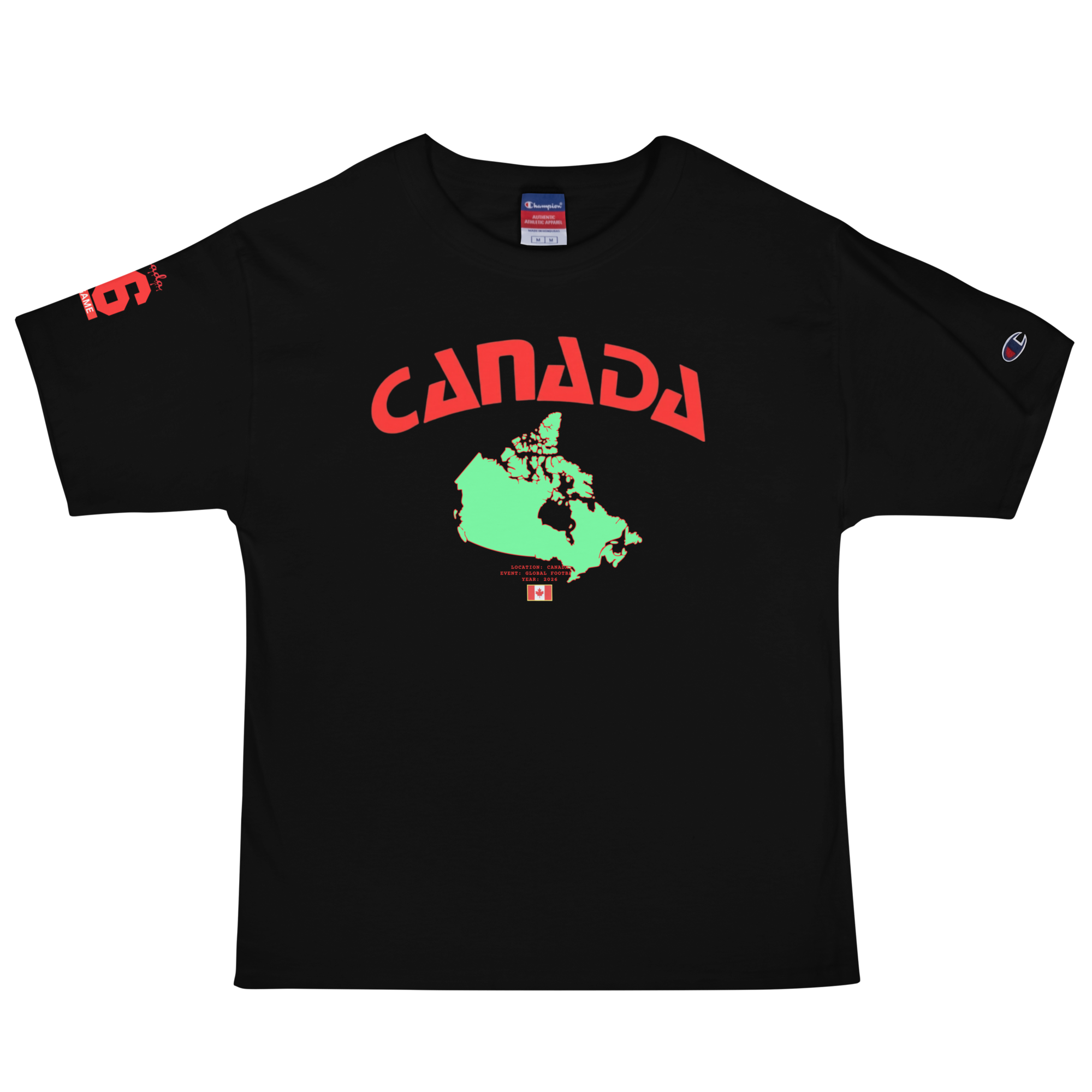 2026 Canada Global Football Flag Tee