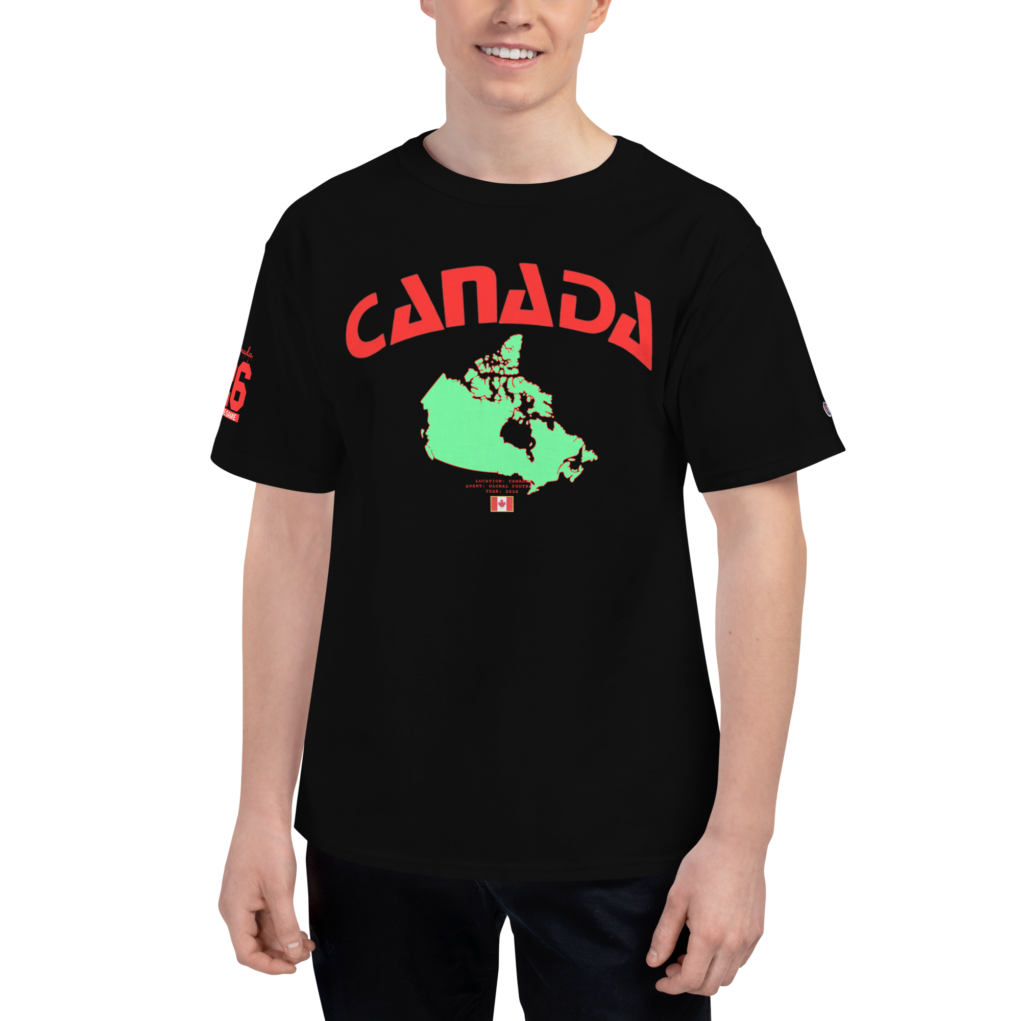 2026 Canada Global Football Flag Tee