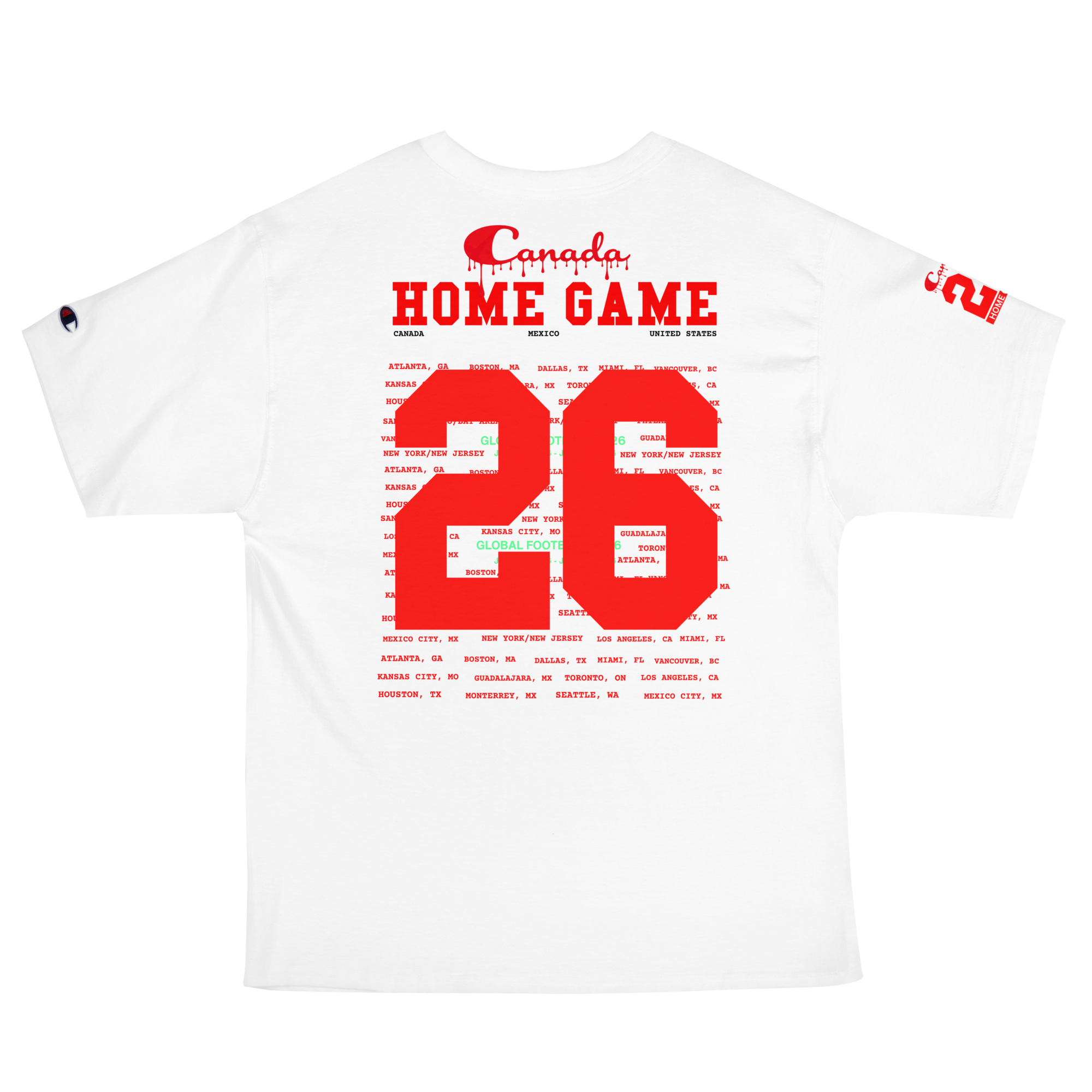 2026 Canada Global Football Flag Tee