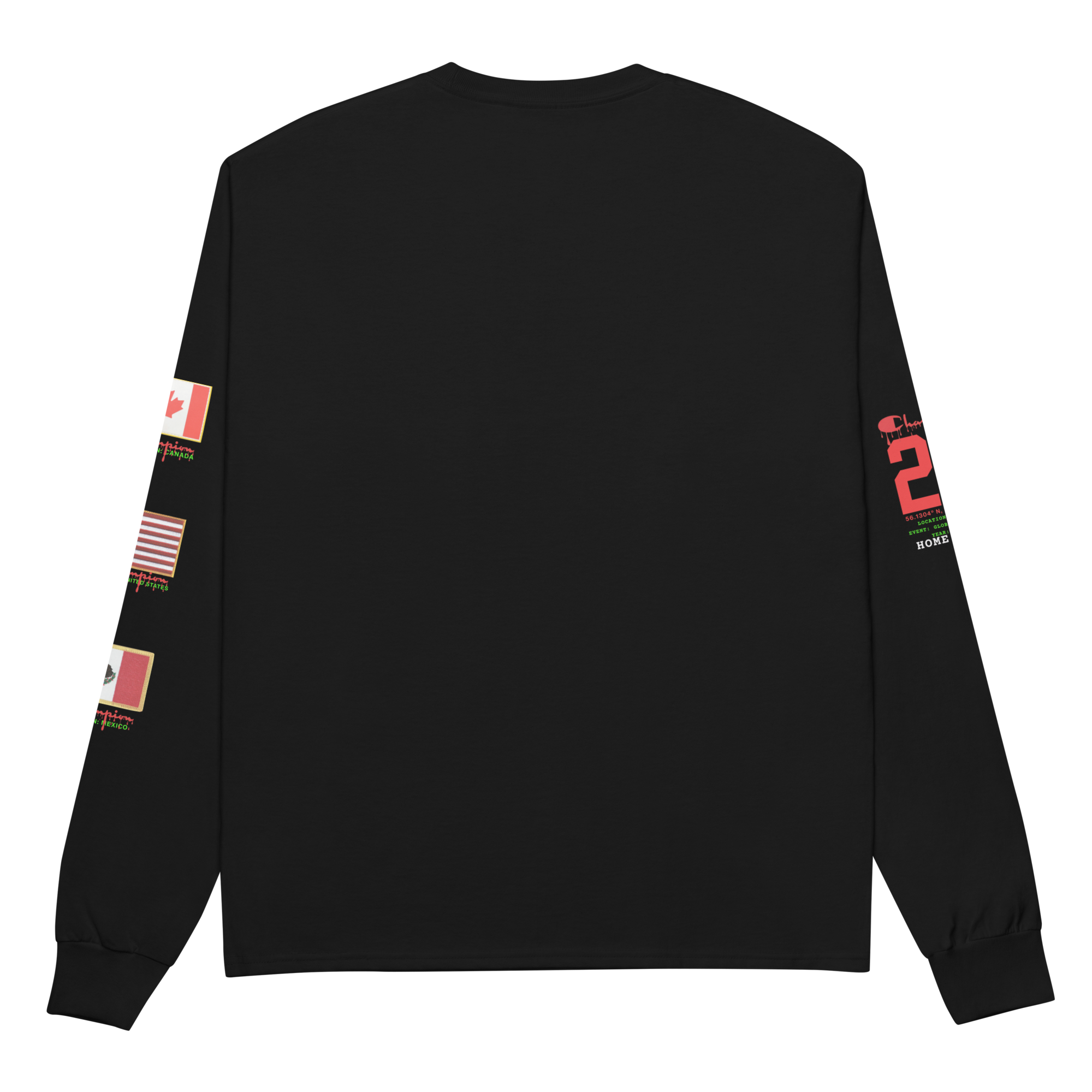 2026 Canada World Cup Flag Champion Long Sleeve