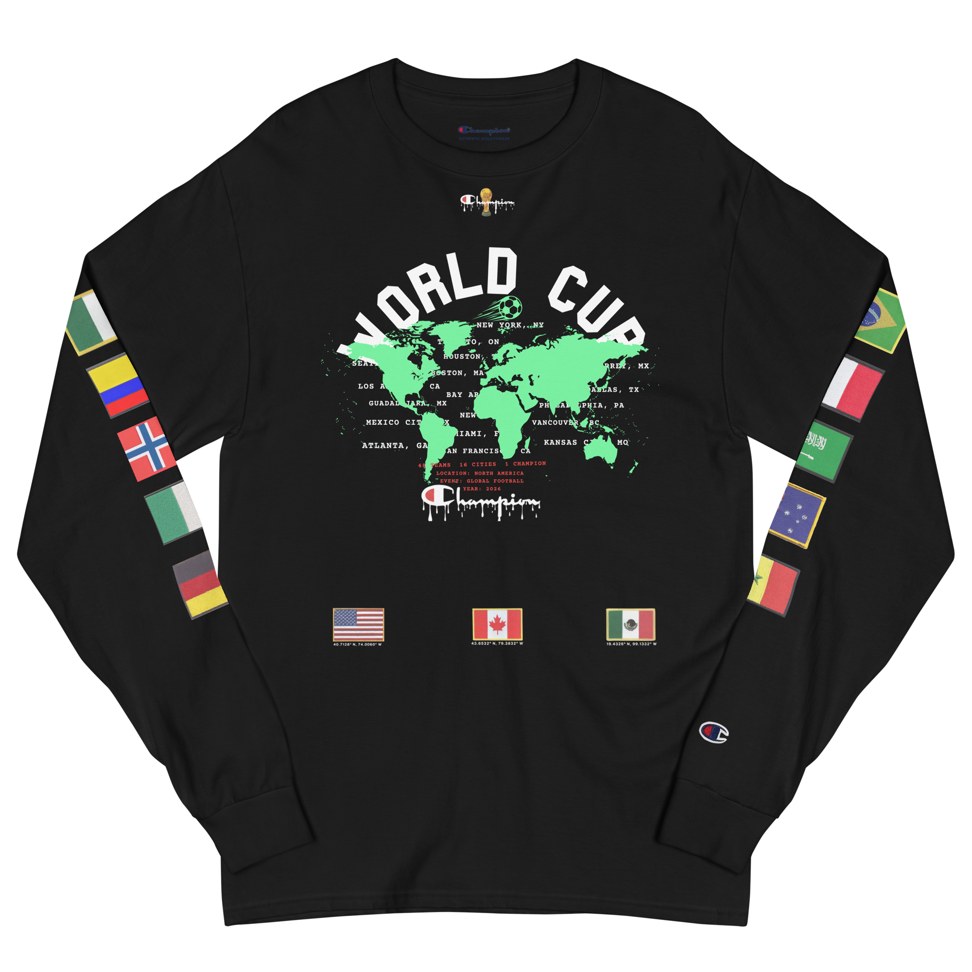 2026 Global Flags World Cup Champion Long Sleeve