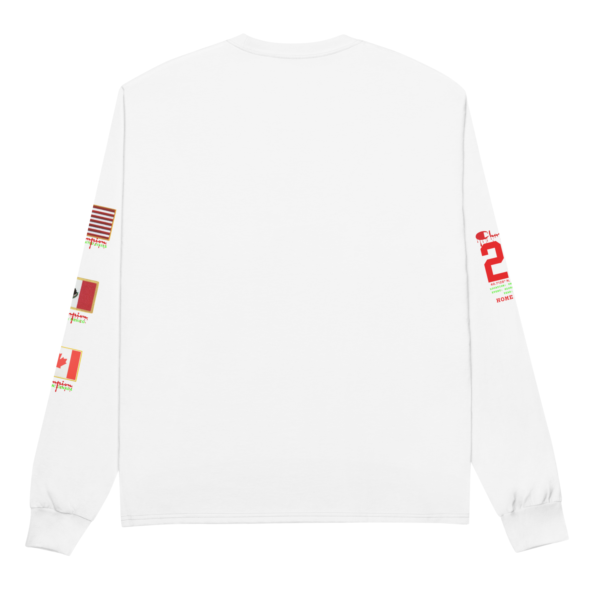 2026 Canada World Cup Flag Champion Long Sleeve
