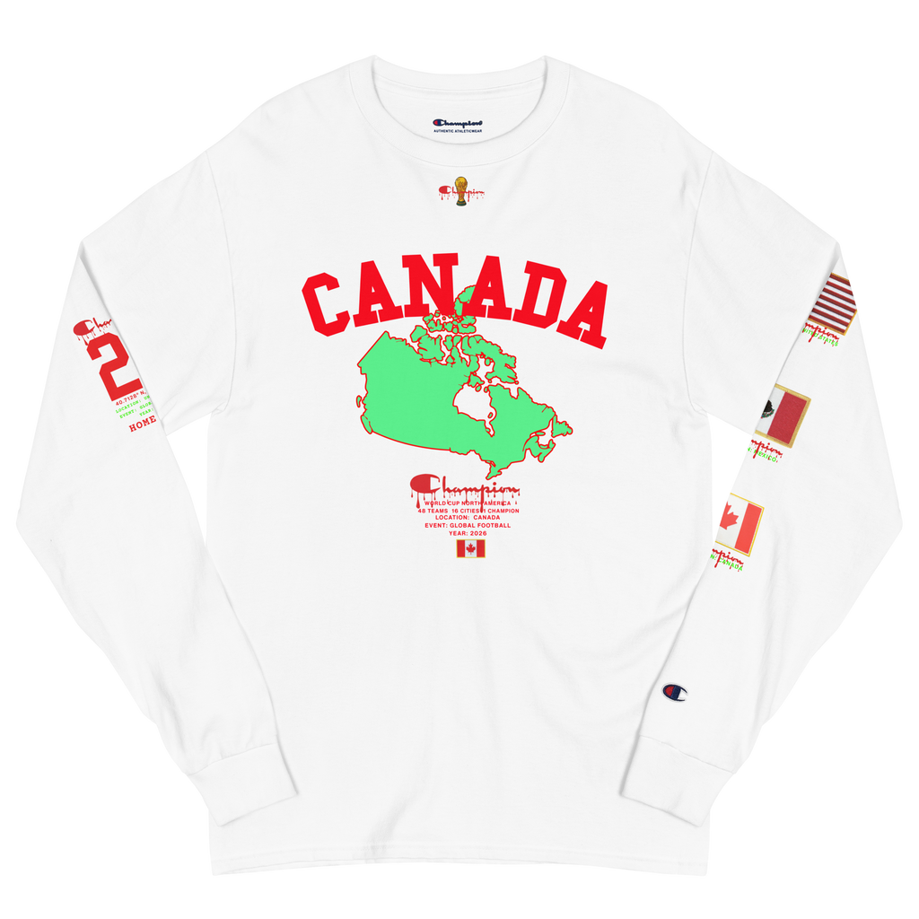 2026 Canada World Cup Flag Champion Long Sleeve