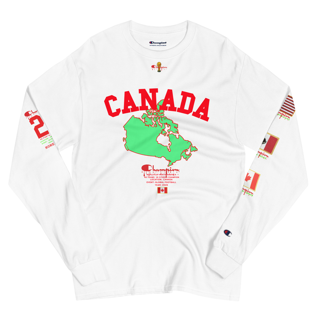 2026 Canada World Cup Flag Champion Long Sleeve