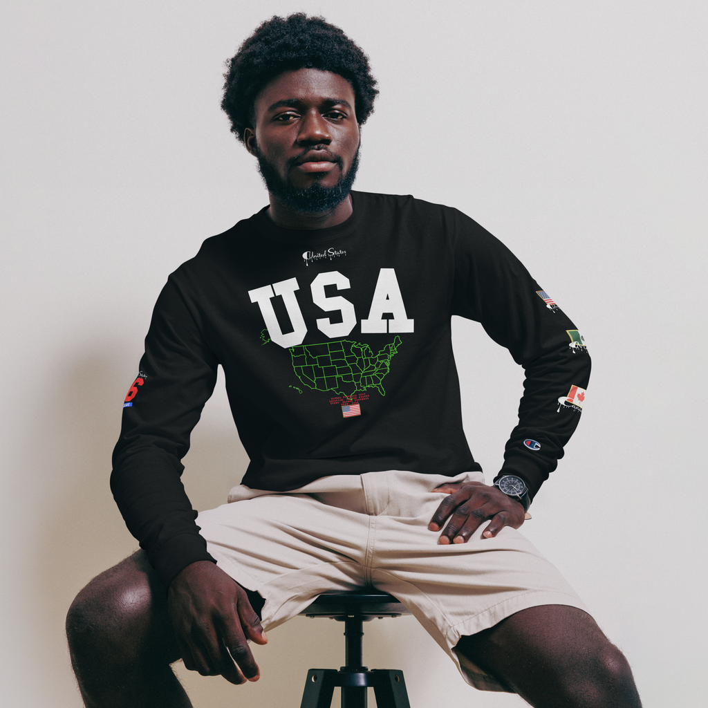 Global Football 2026 USA Flags Long Sleeve