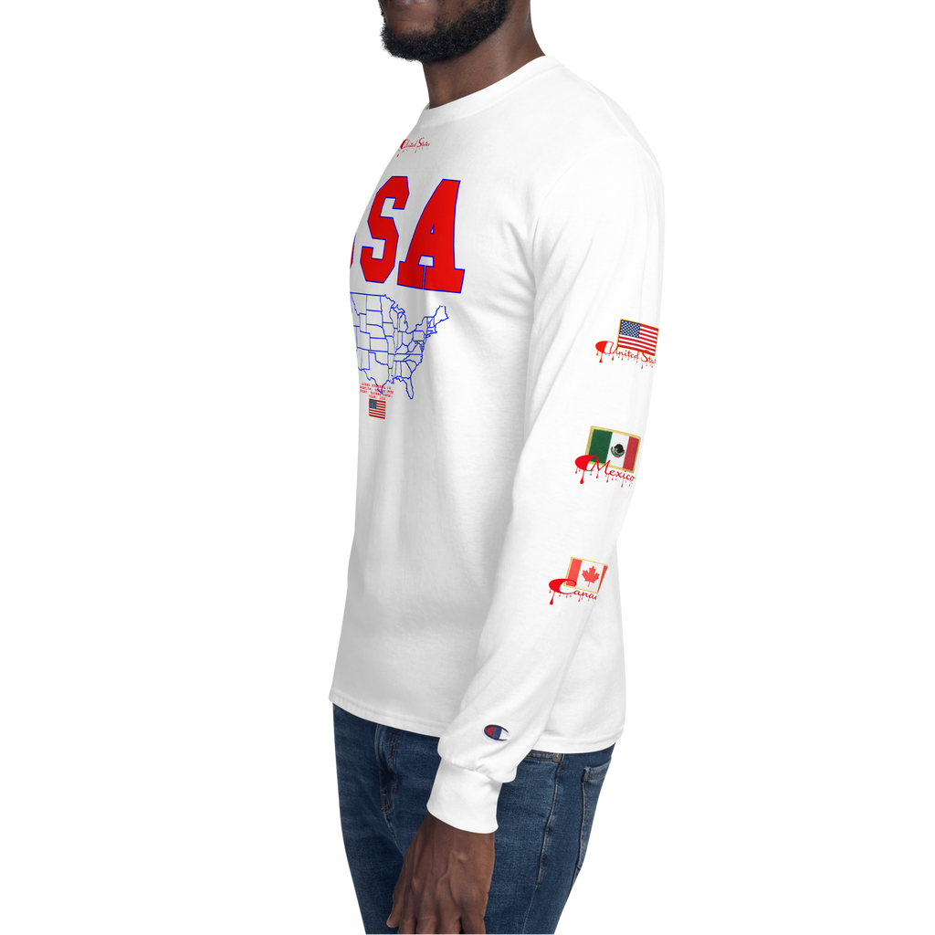 Global Football 2026 USA Flags Long Sleeve
