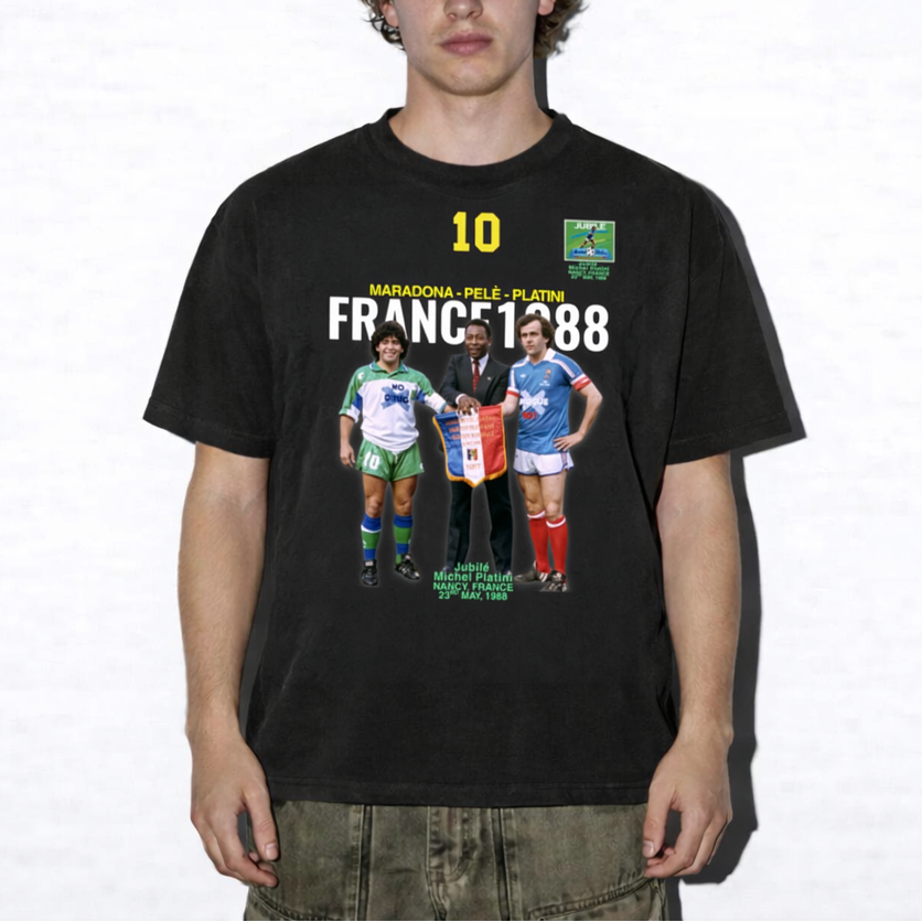 Pele France 1988 'No Drug' Graphic Tee - White